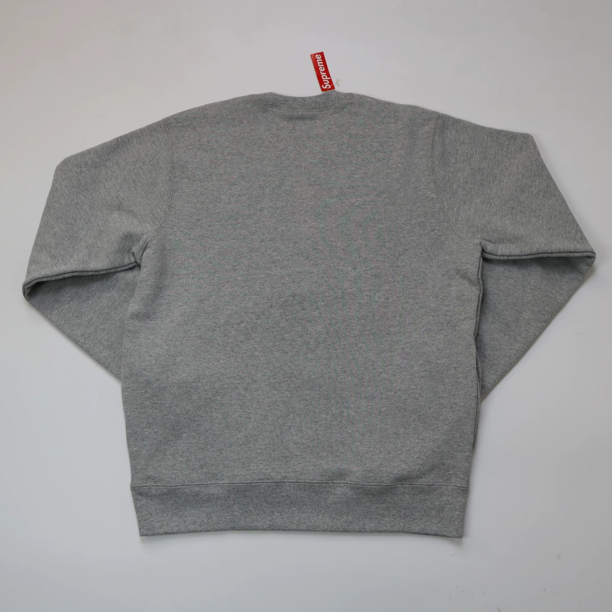 Supreme 17SS Vertical Logo Striped Colorblock Sweatshirt — front