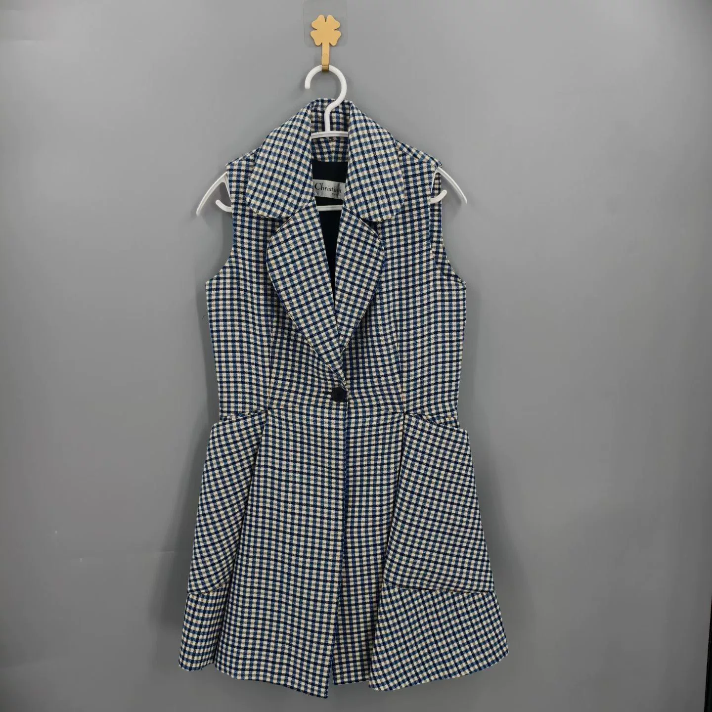 Christian Dior Wool Silk Spliced Vest Dress
