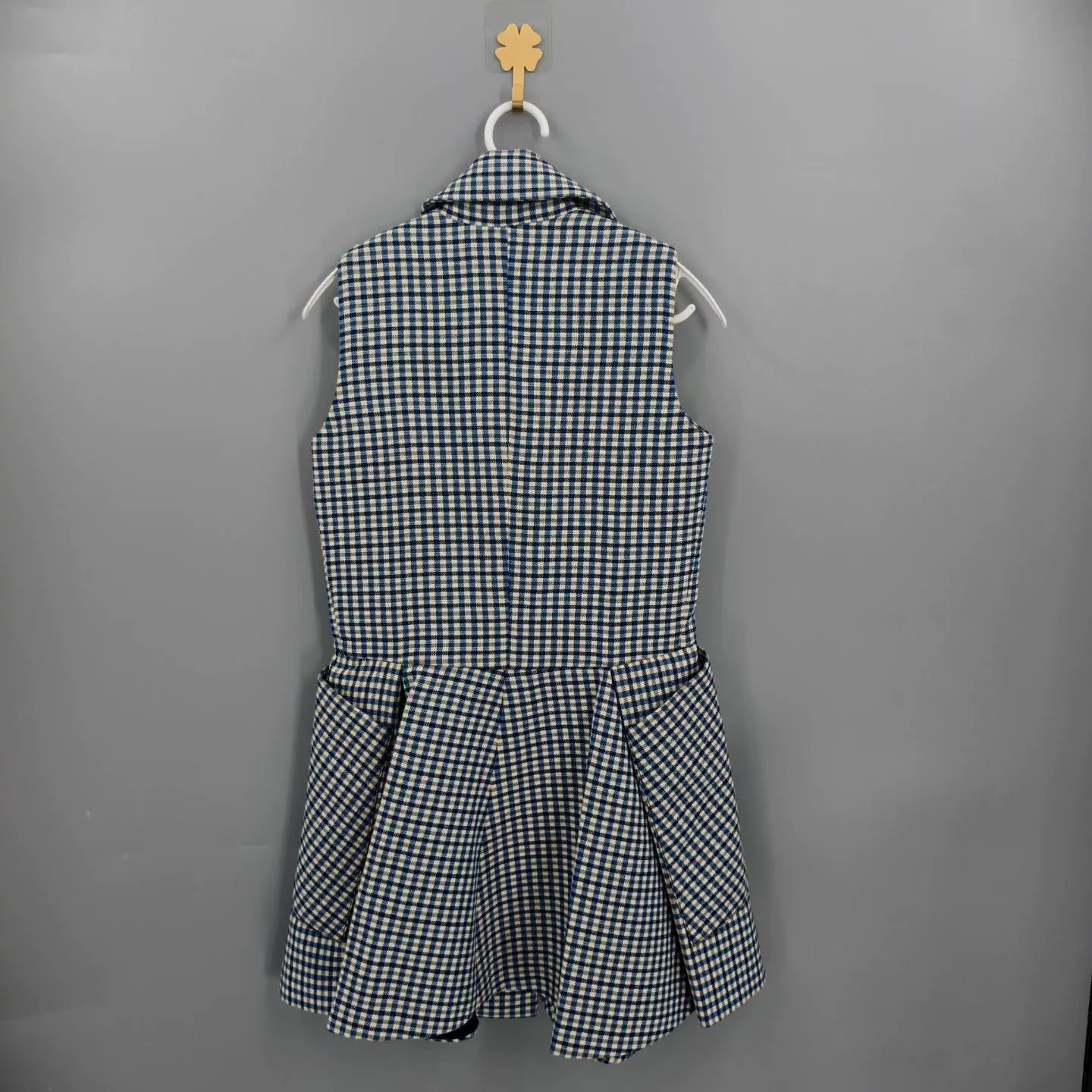 Christian Dior Wool Silk Spliced Vest Dress — front