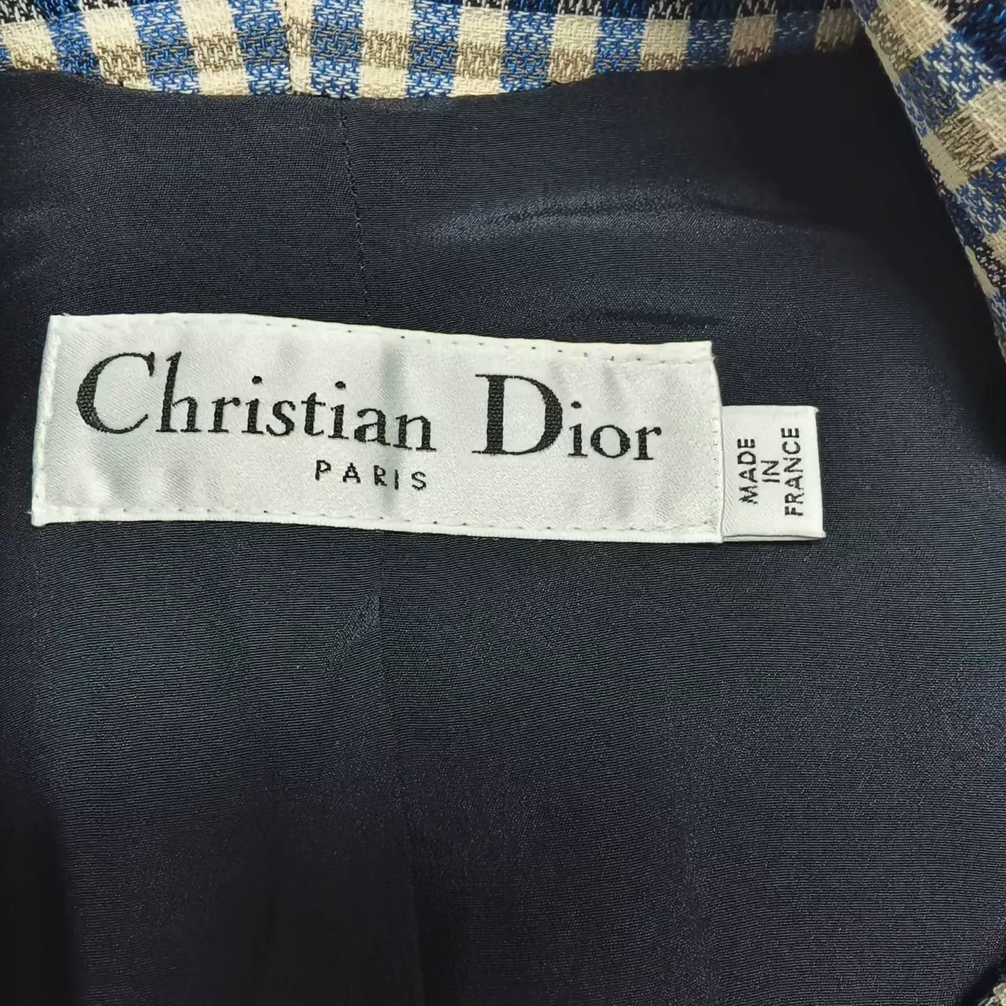 Christian Dior Wool Silk Spliced Vest Dress — back