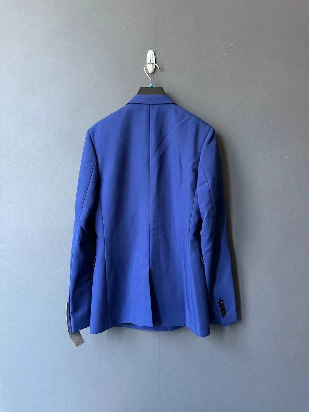 Dior Blue Cuff Slogan Blazer — front