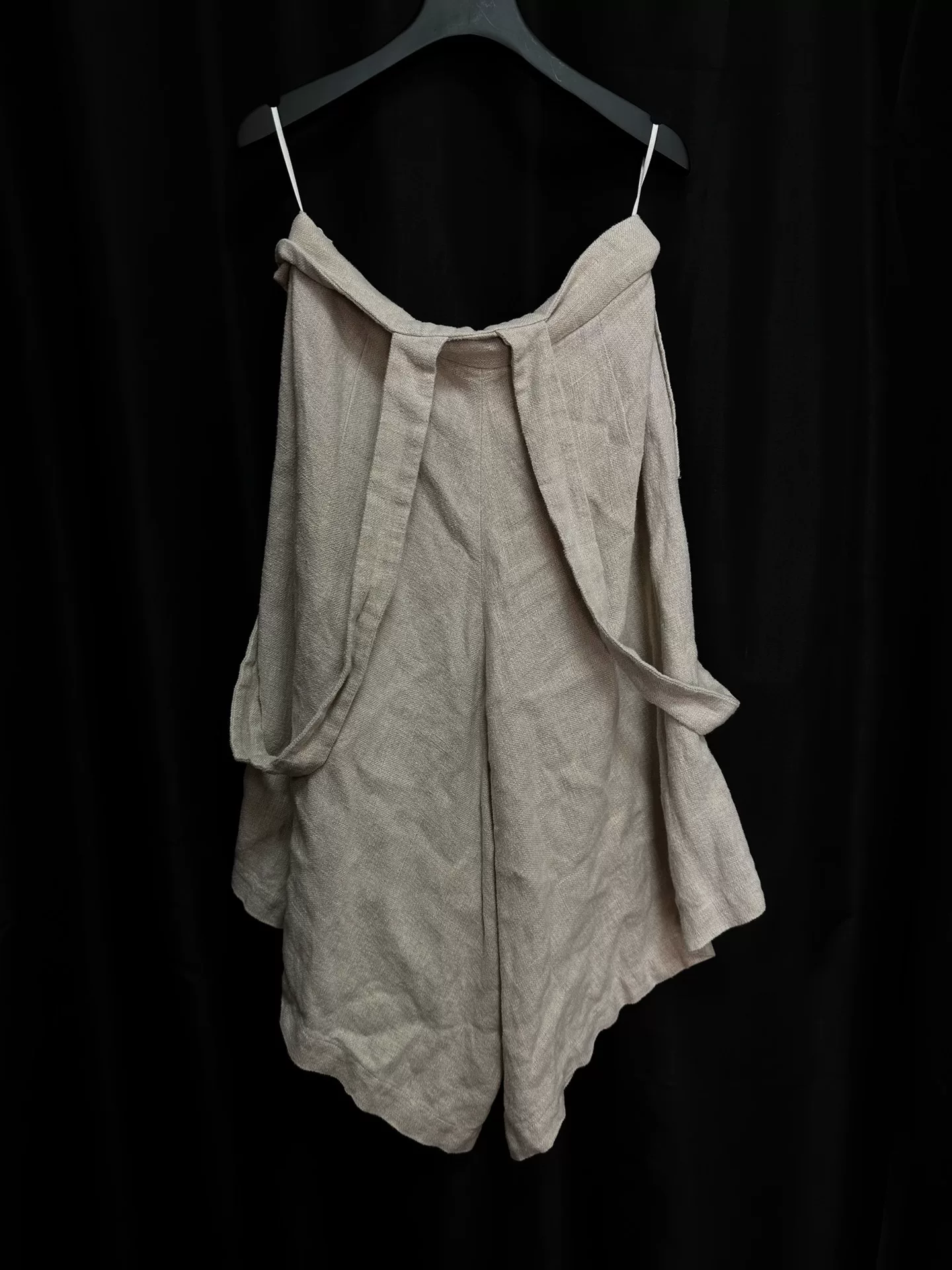 Comme des Garçons Linen Suspender Wide-Leg Pants