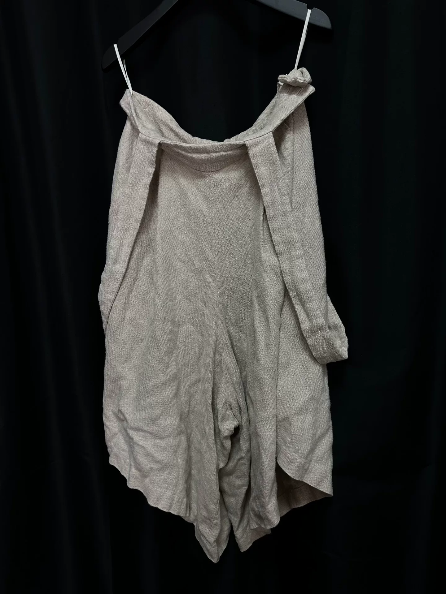 Comme des Garçons Linen Suspender Wide-Leg Pants — label