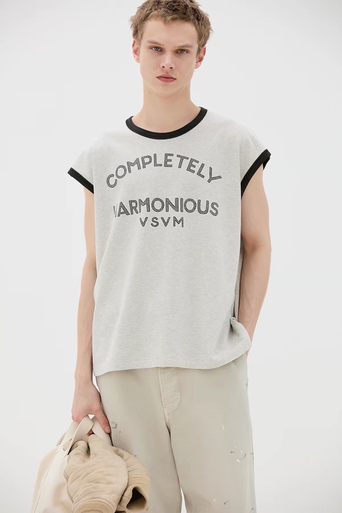 VISVIM 26SS JUMBO DMGD Sleeveless Tee — label