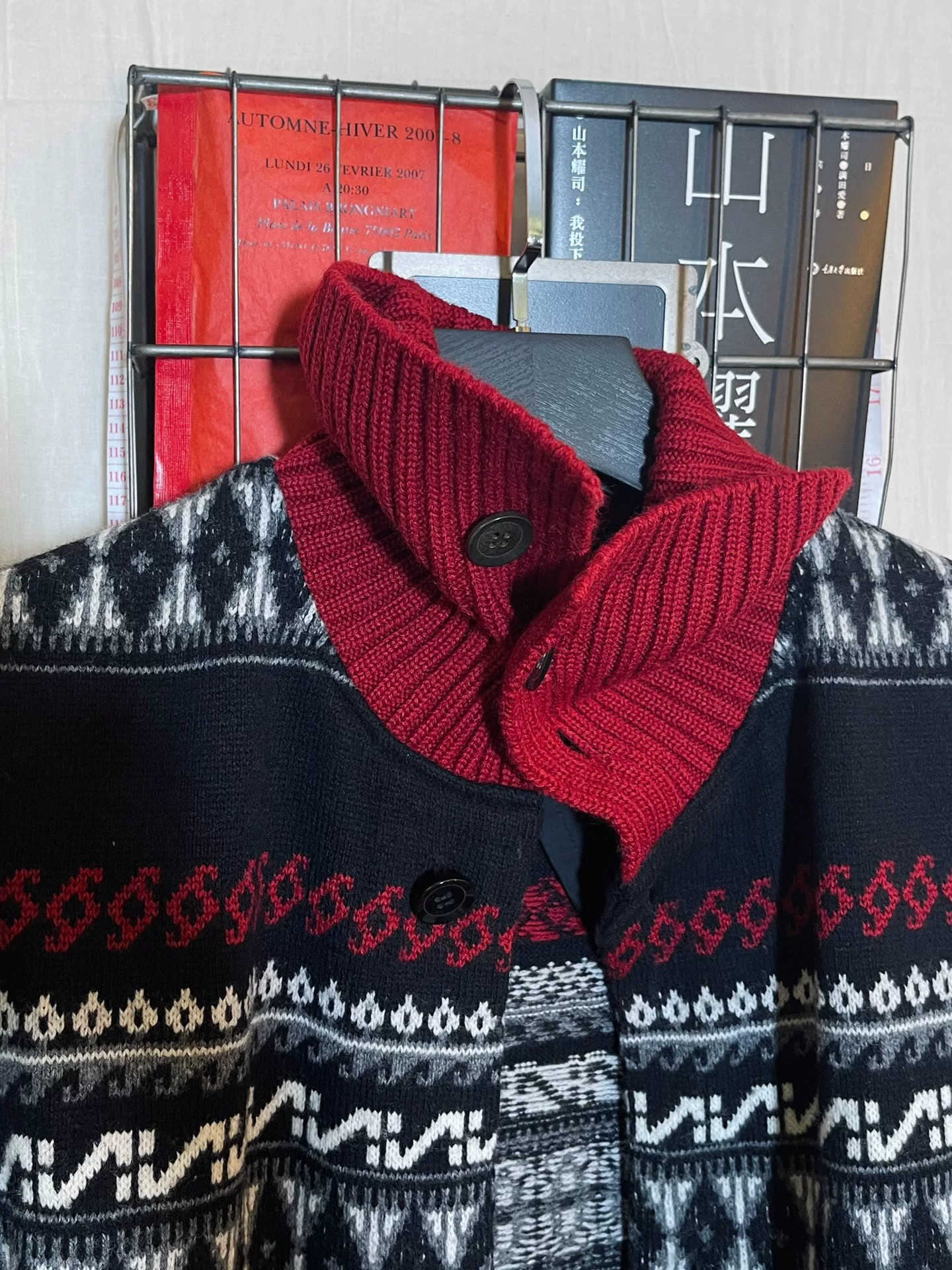 Yohji Yamamoto 07AW Wool Knit Coat — label