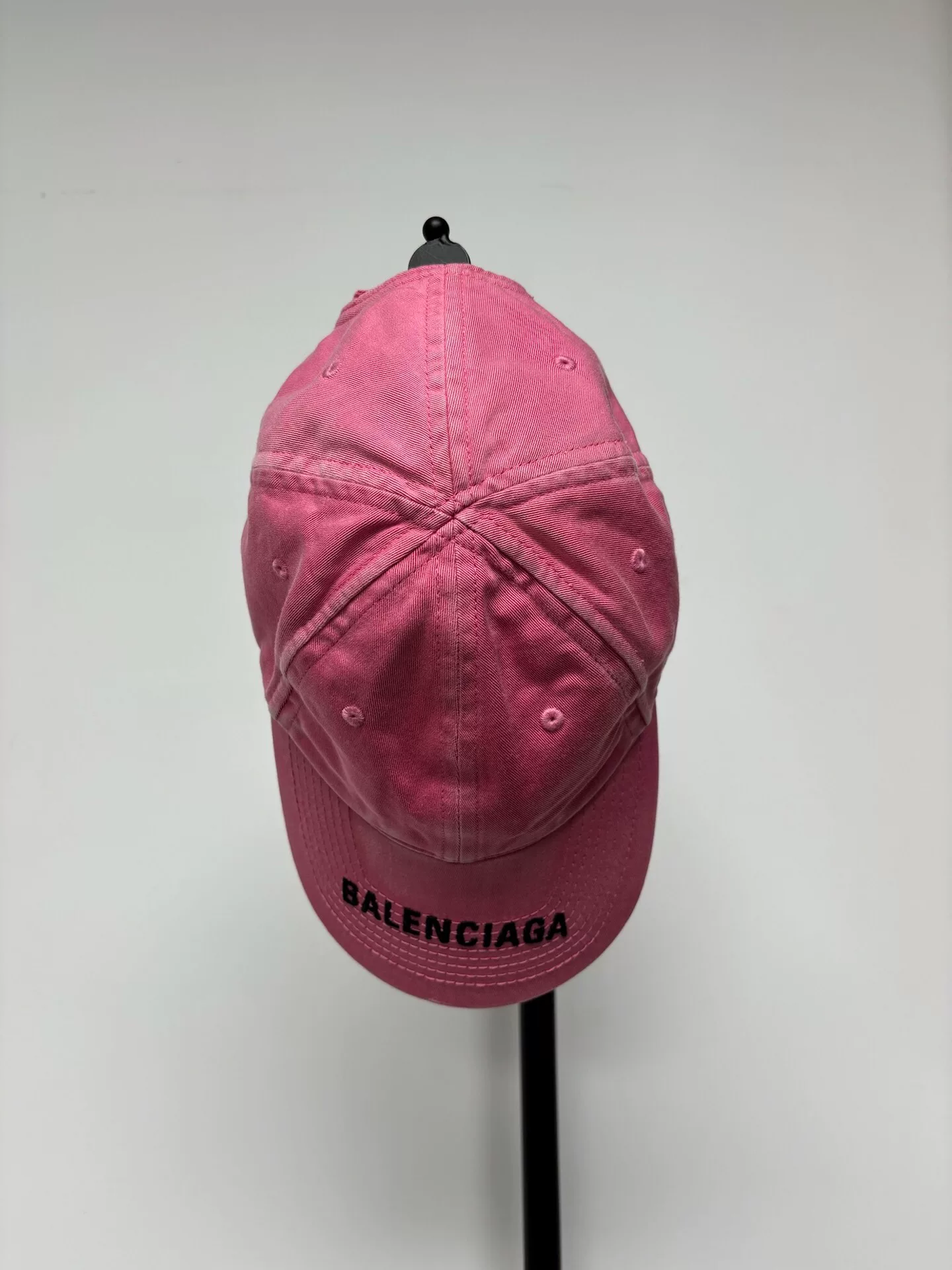 Balenciaga Pink Baseball Cap with Logo