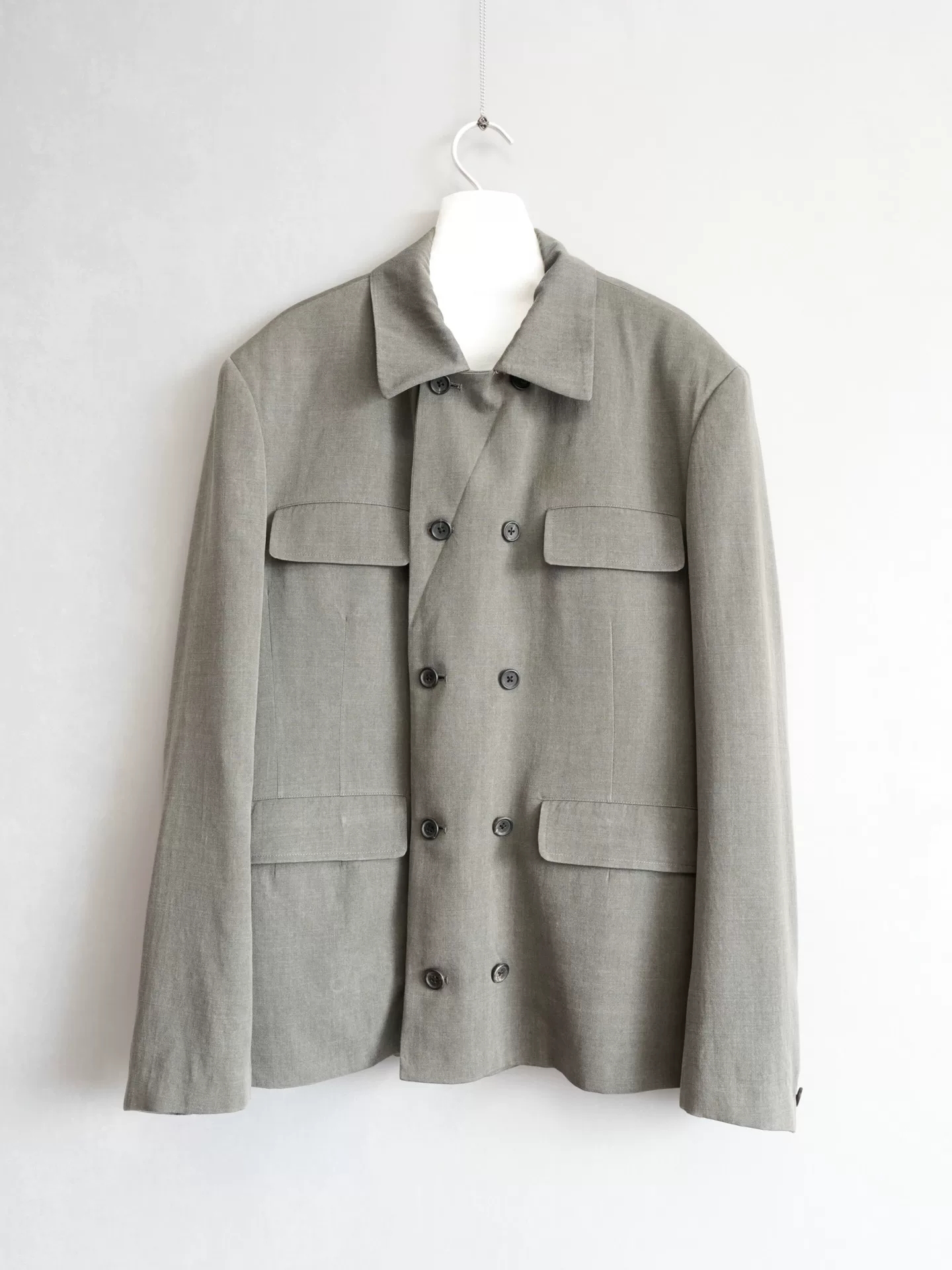 Yohji Yamamoto 95SS Double-Breasted Gray Jacket — front
