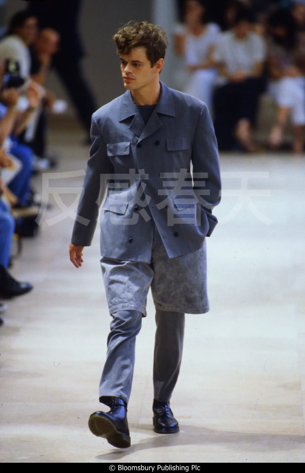 Yohji Yamamoto 95SS Double-Breasted Gray Jacket — detail