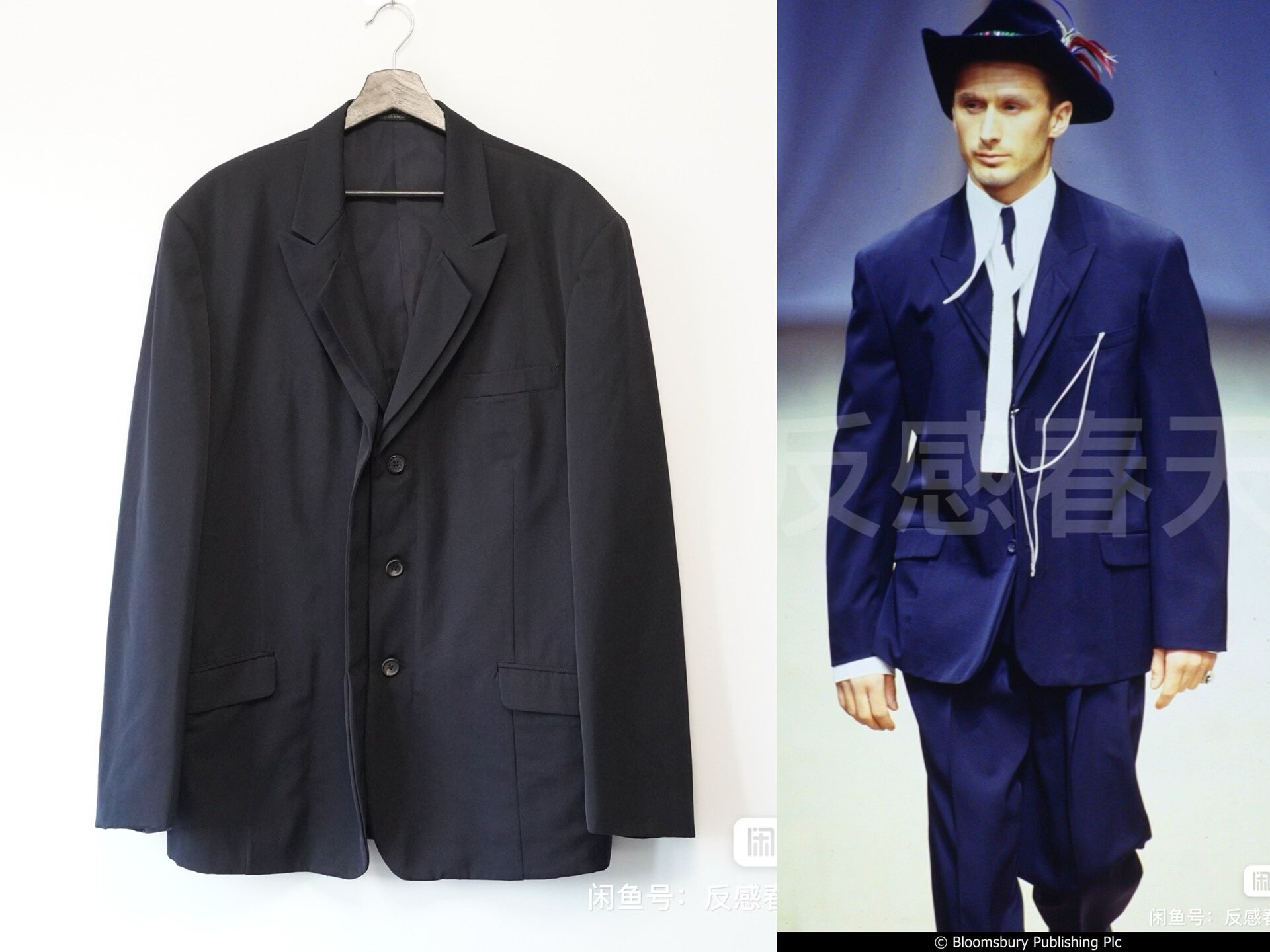 Yohji Yamamoto 1995AW Double Collar Jacket — detail