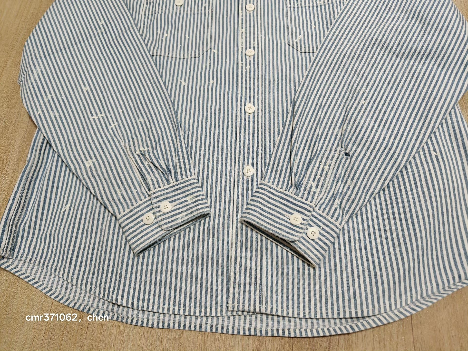 Visvim 26 ICT Larrikin Hickory L/S Crash — detail
