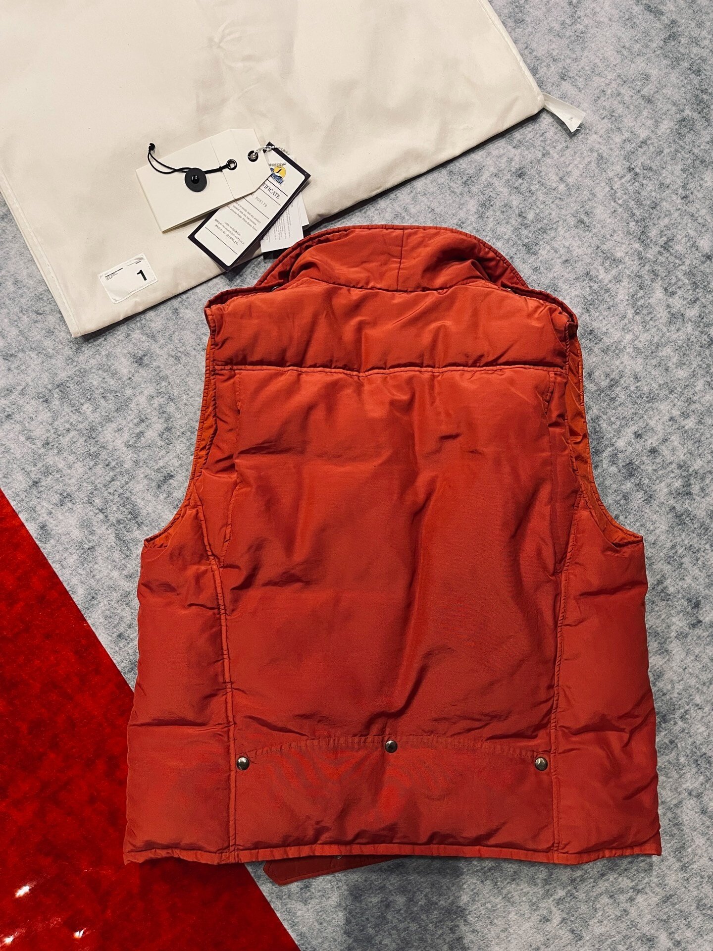 Visvim Strabler Overdye Down Vest — detail