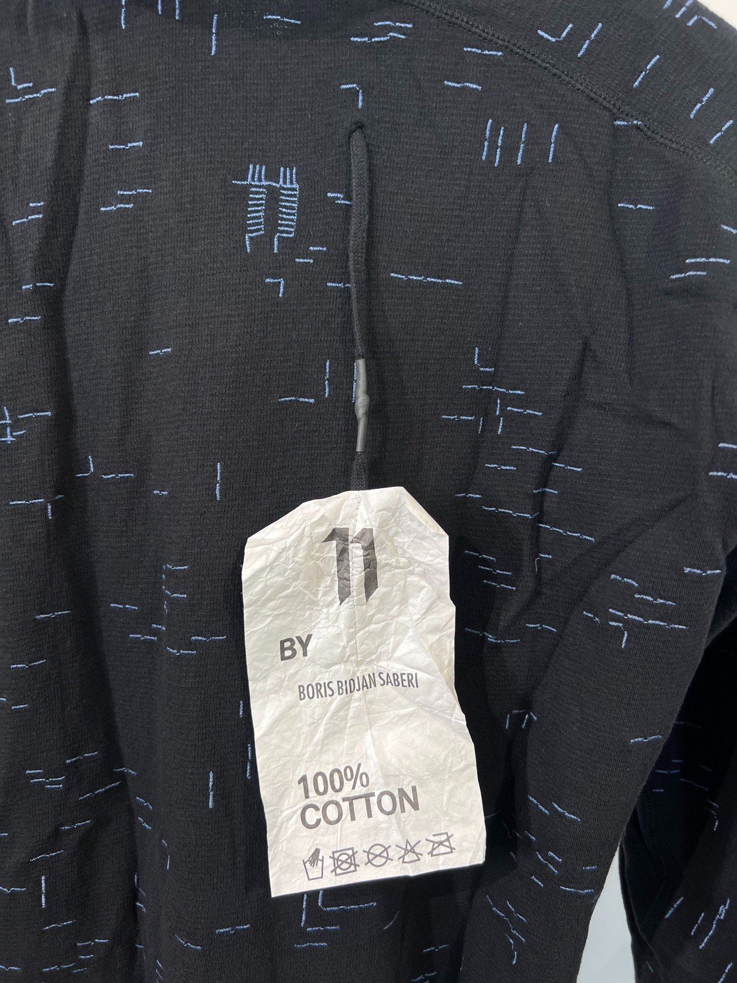 Boris Bidjan Saberi 11by bbs H1F Hoodie — label