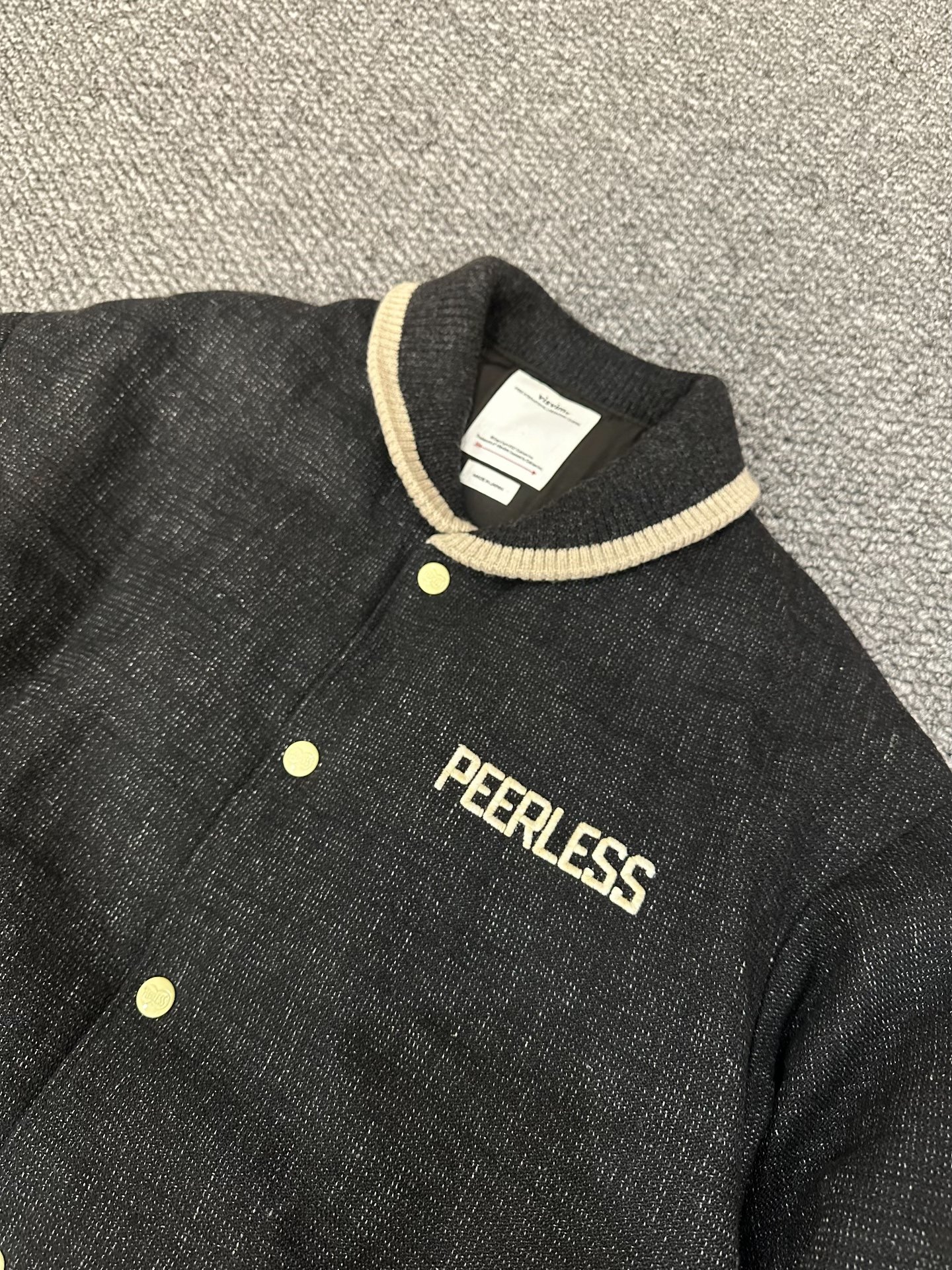 visvim Black Down Jacket — front