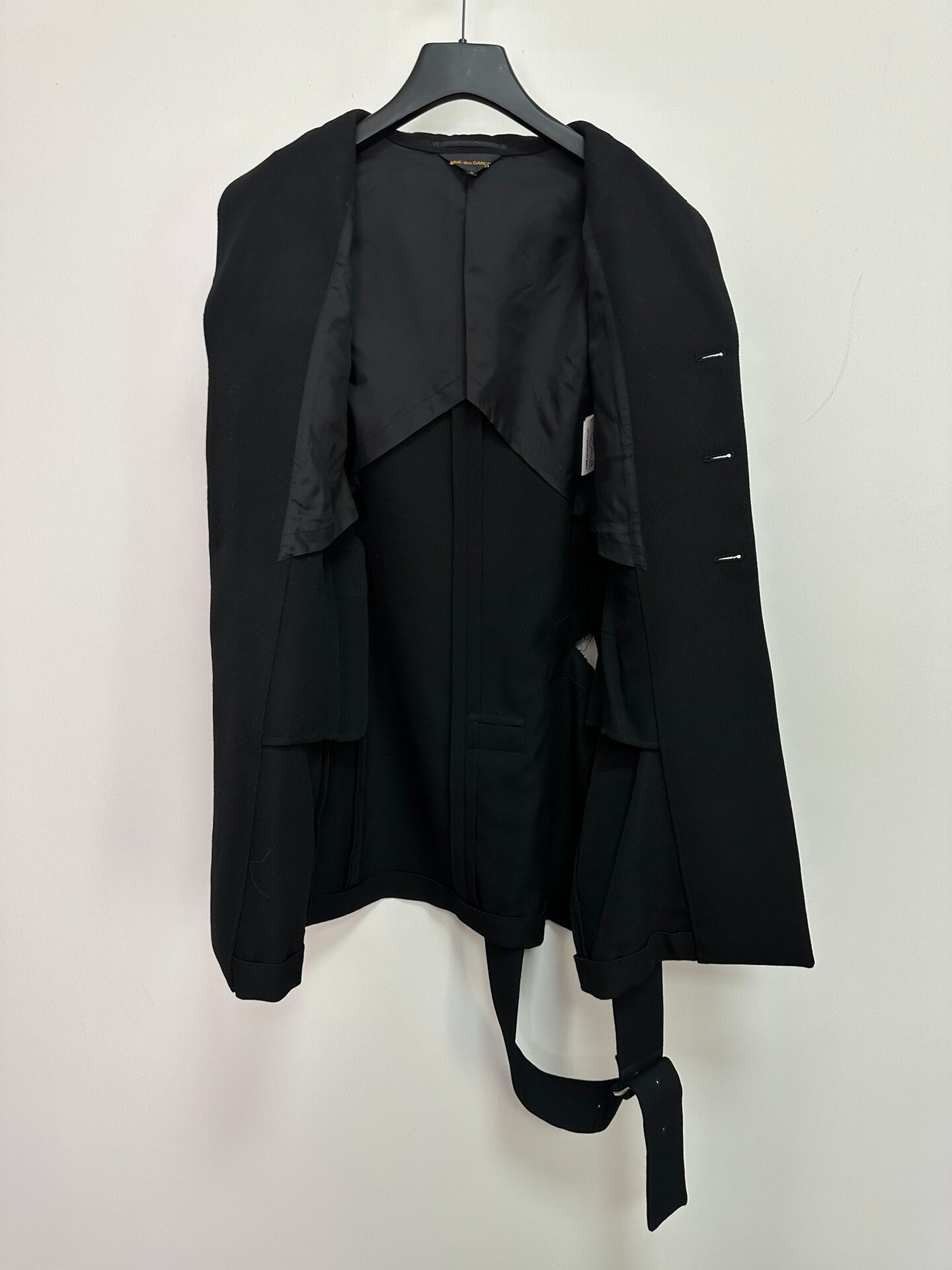 Comme des Garcons 16AW Harness Coat — detail