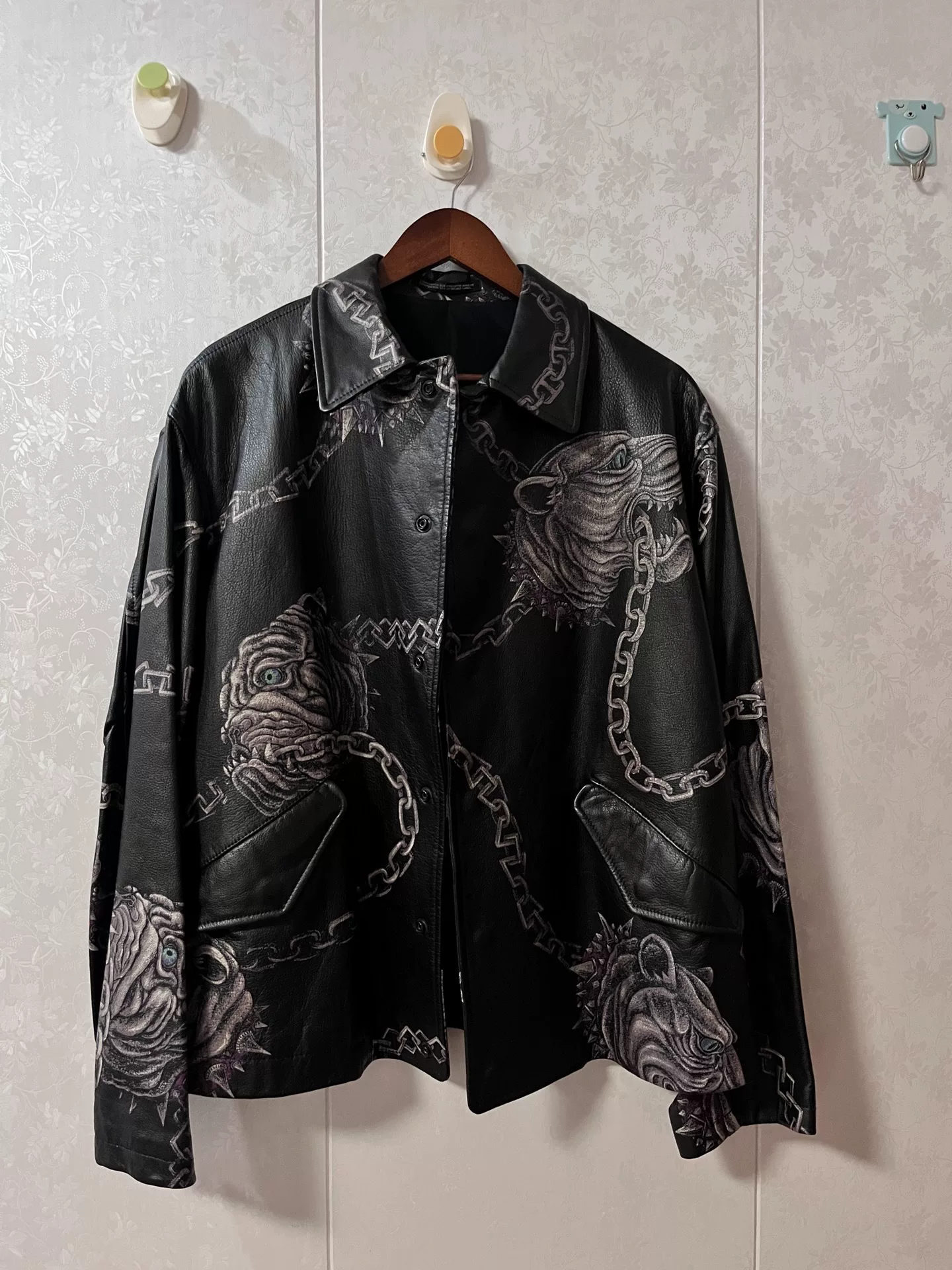 Yohji Yamamoto 14AW Dog Chain Leather Jacket