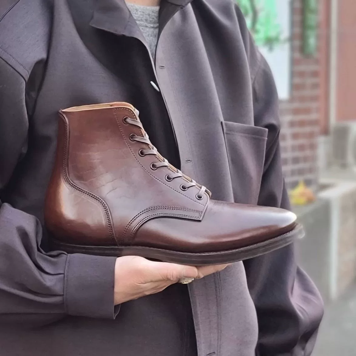 Clinch x BSW Yeager Brown Horsehide Boot