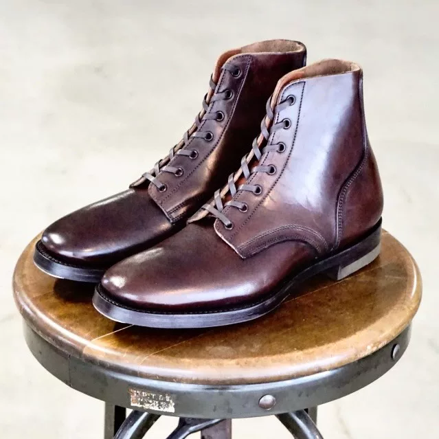 Clinch x BSW Yeager Brown Horsehide Boot — front