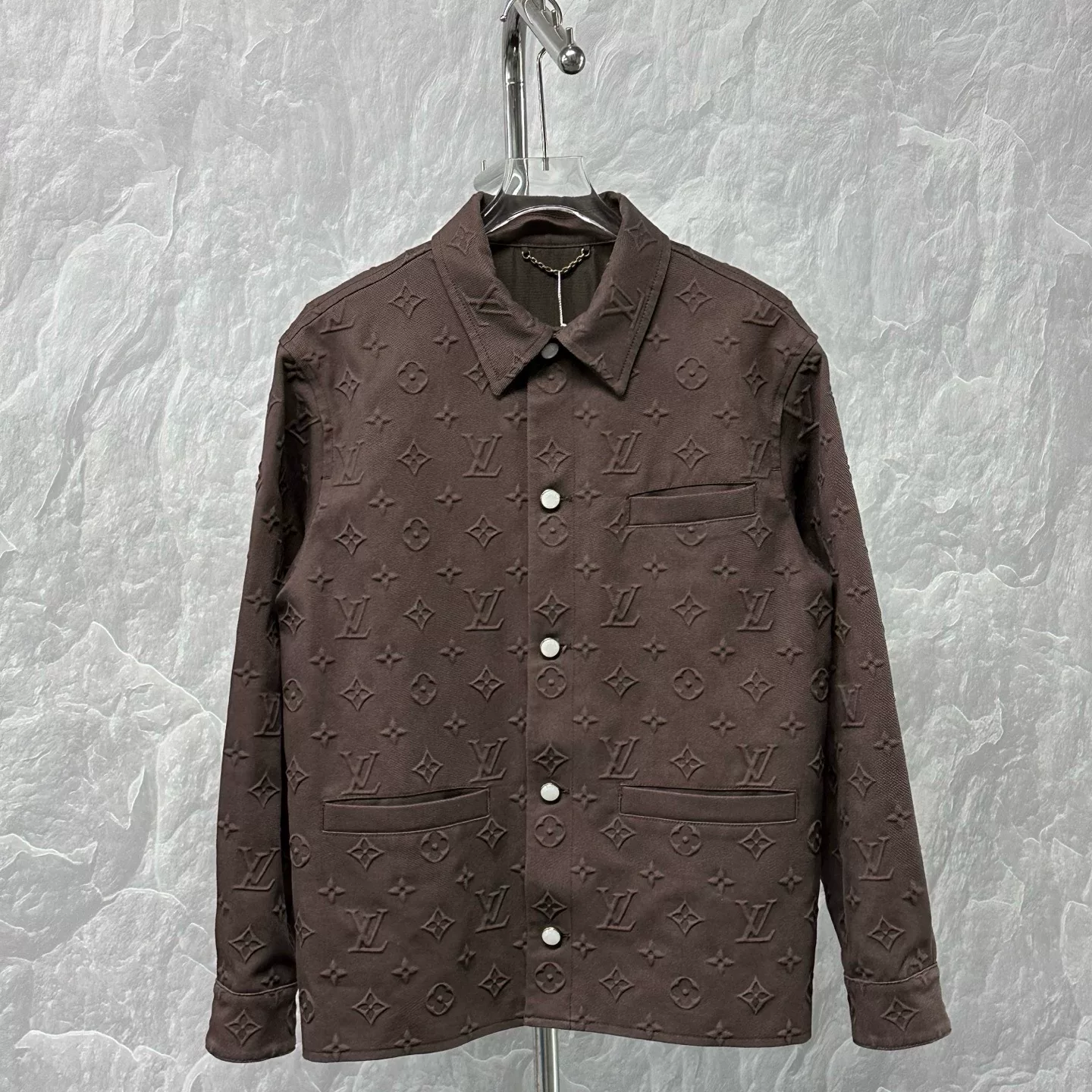 Louis Vuitton SS25 Embossed Monogram Denim Jacket