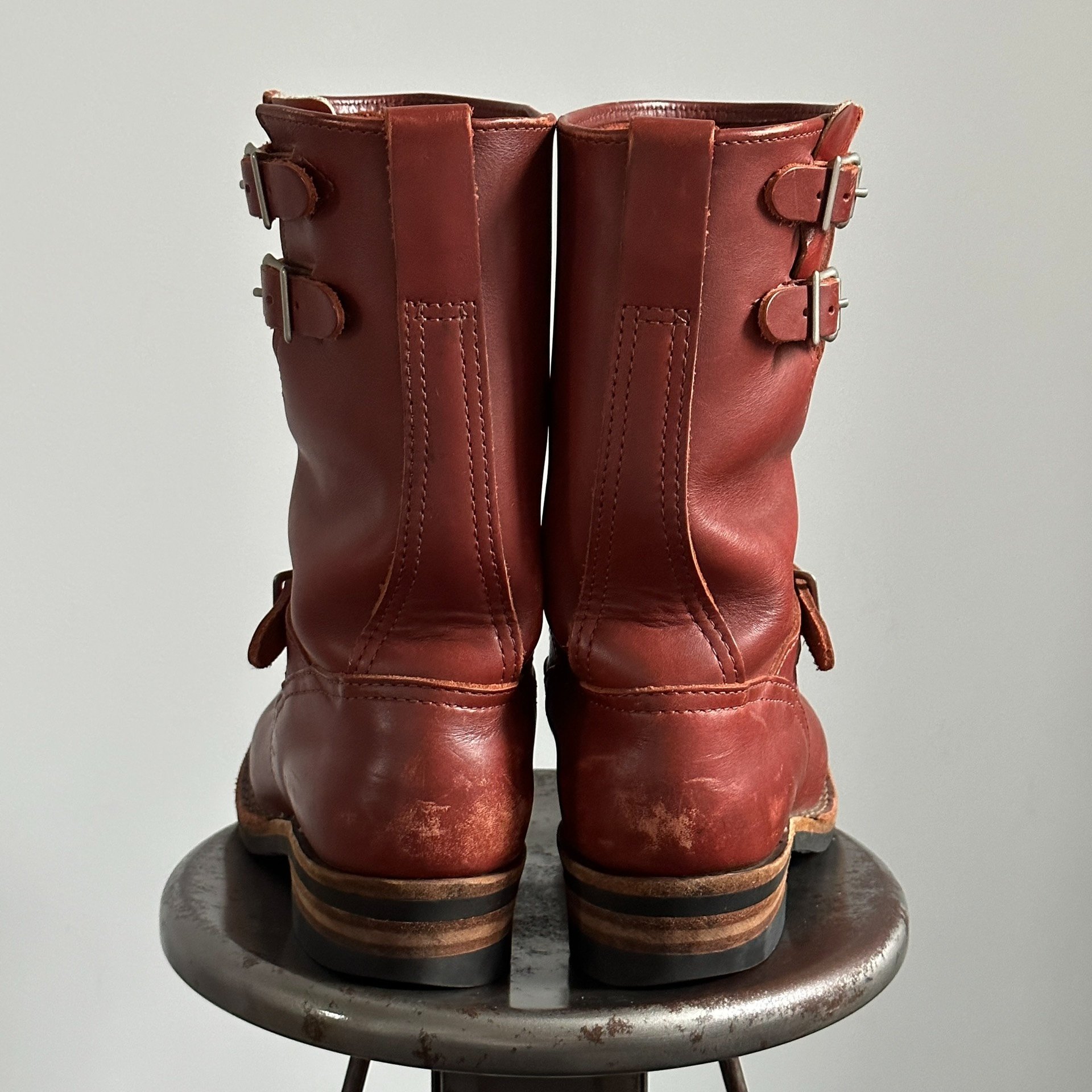 Wesco Boss Double Strap Engineer Boots — label