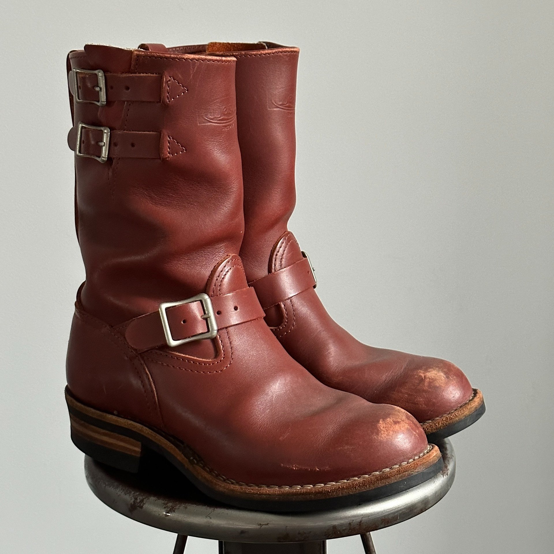Wesco Boss Double Strap Engineer Boots — detail