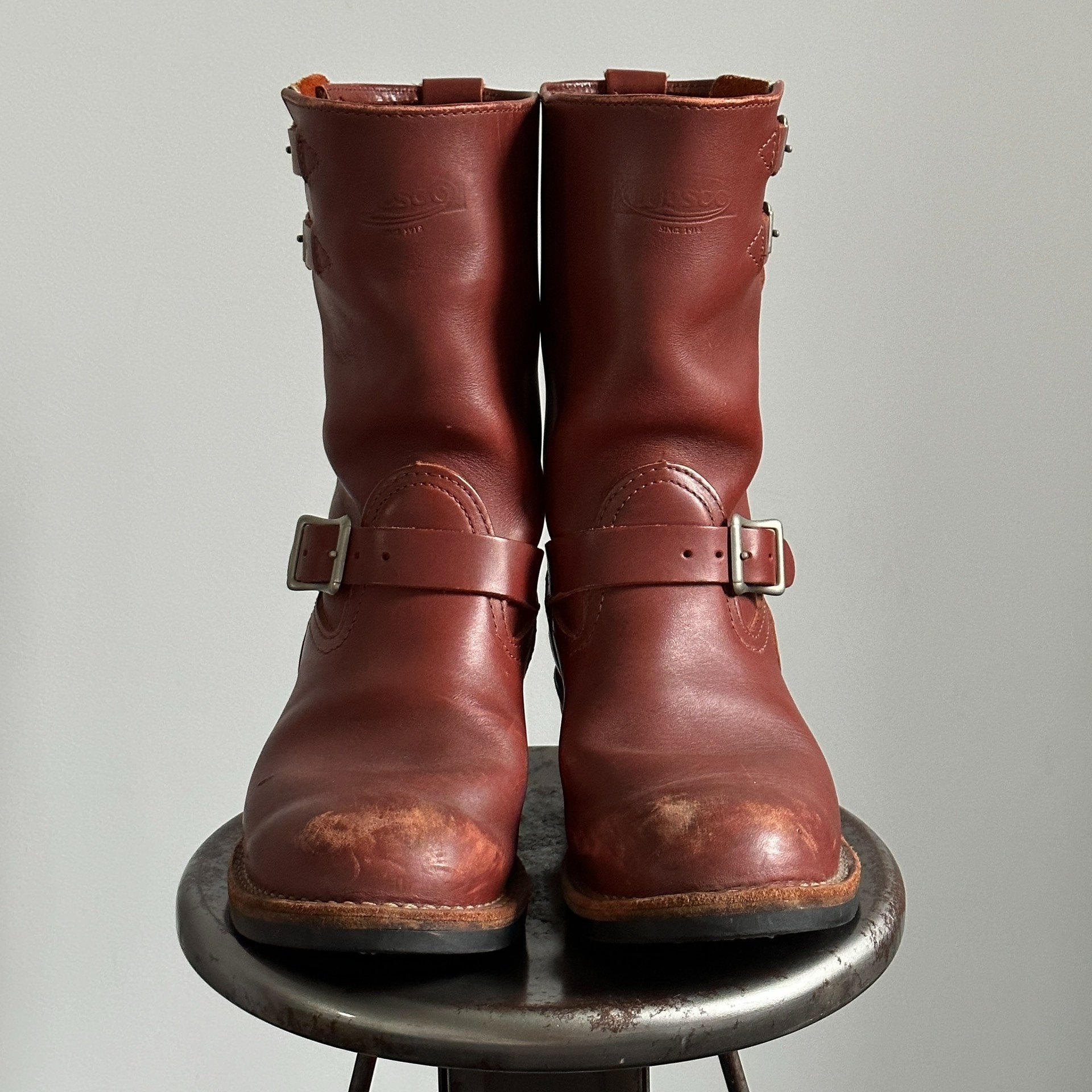 Wesco Boss Double Strap Engineer Boots — front