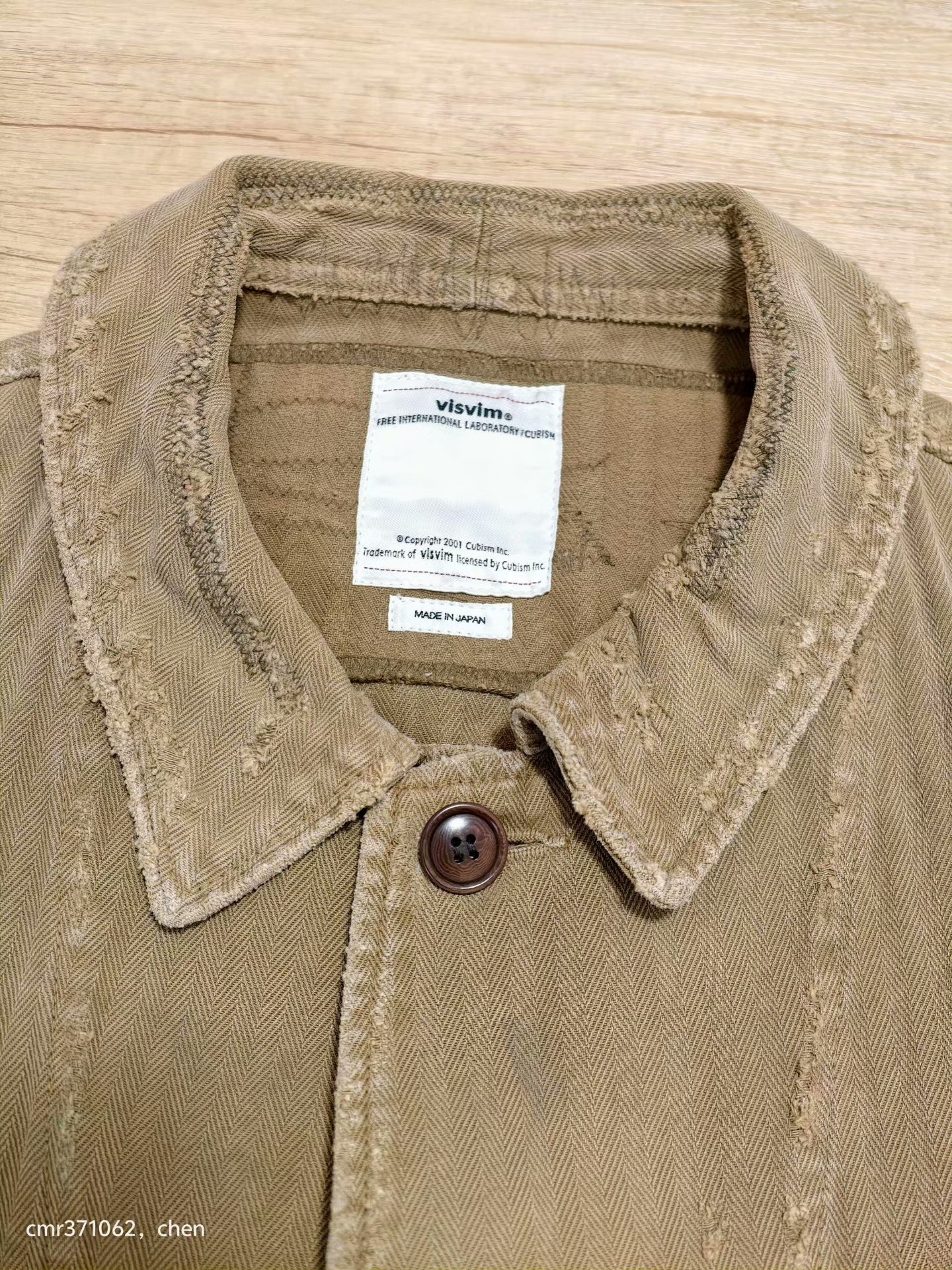VISVIM 18SS BENNY JKT CRASH — back