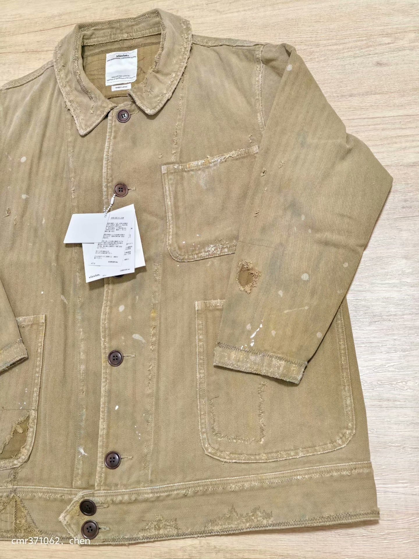 VISVIM 18SS BENNY JKT CRASH — detail