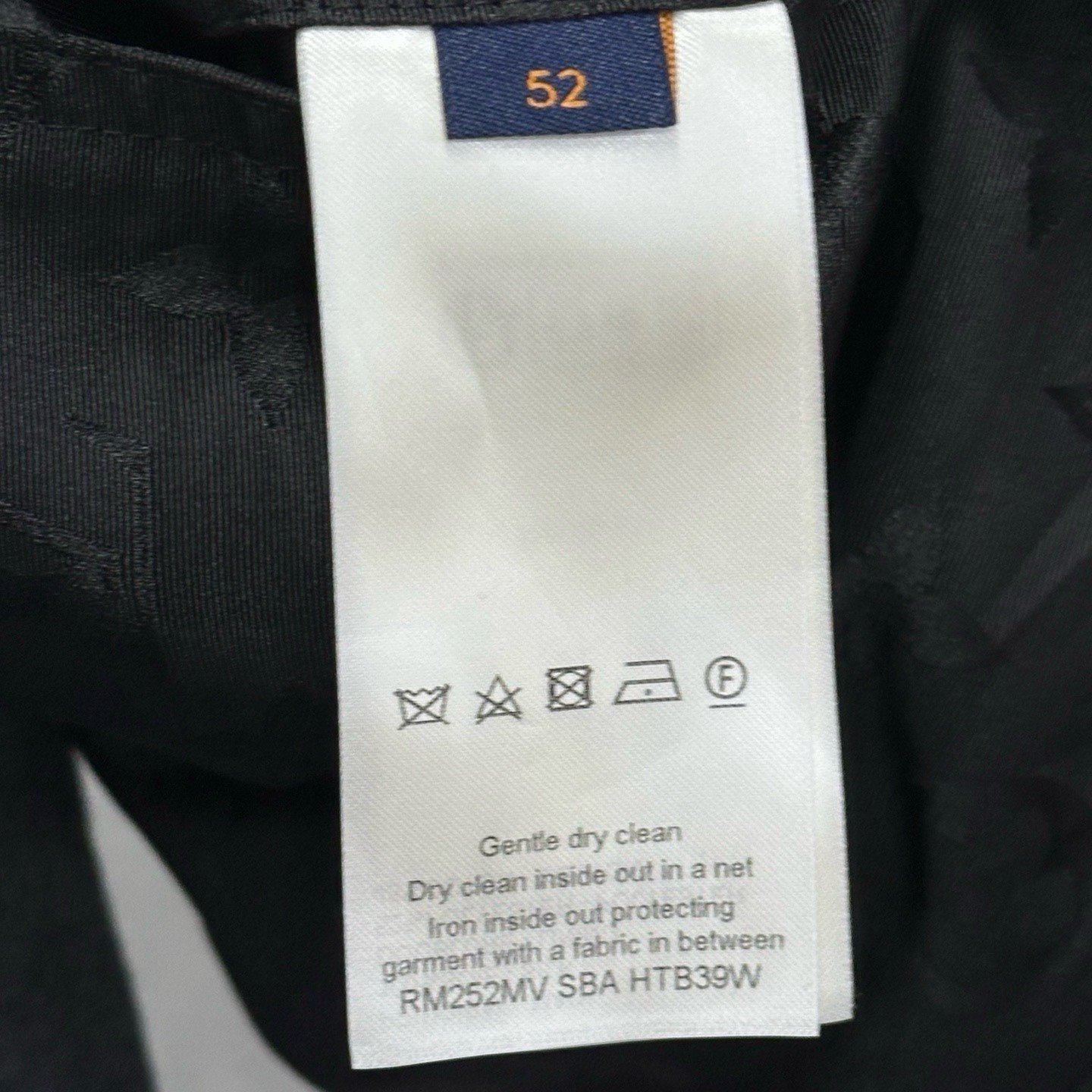 Louis Vuitton FW25 Embroidered Rhinestone Shirt Jacket — label