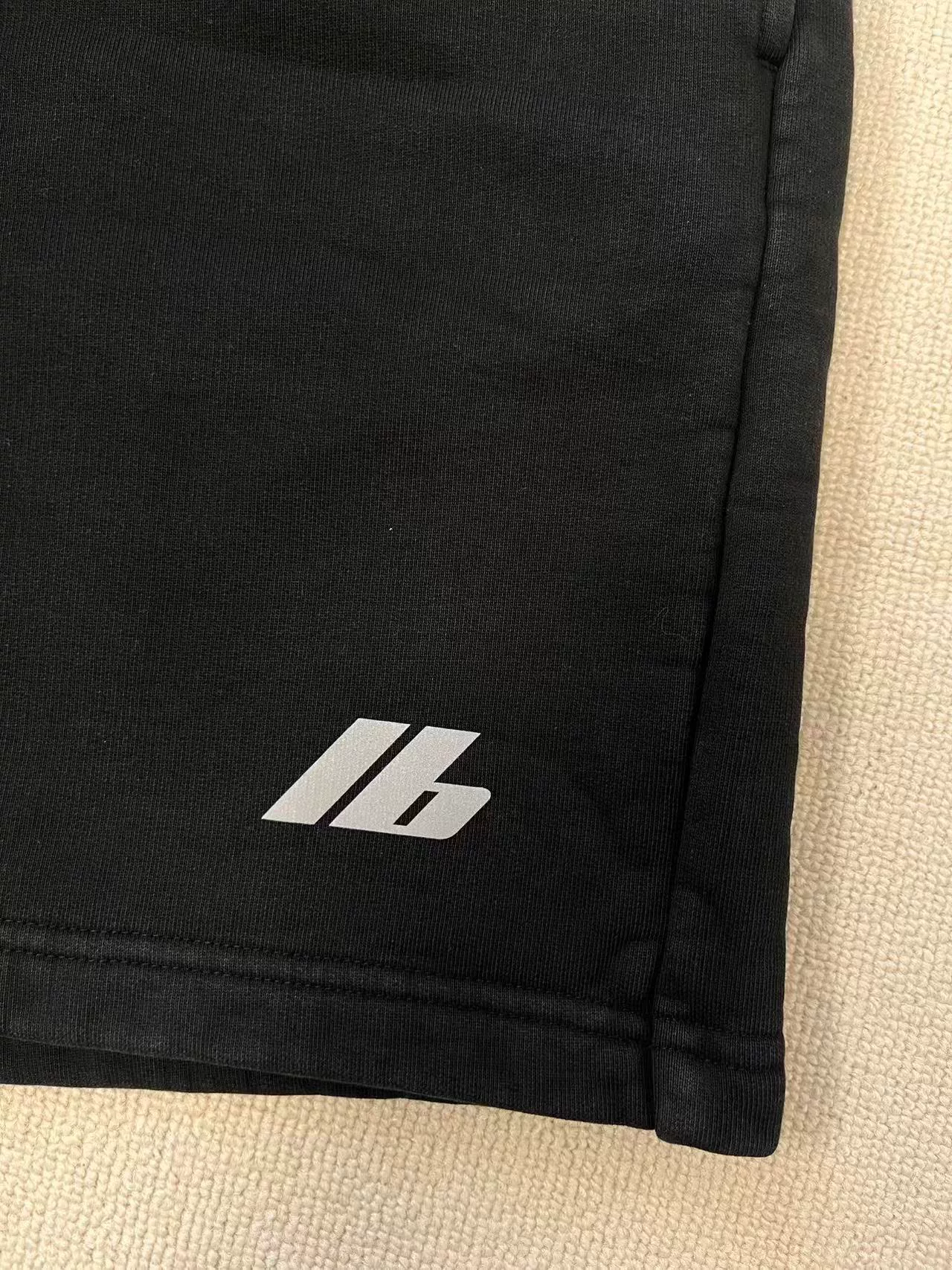 Balenciaga Men's Logo Elastic Waist Shorts — detail