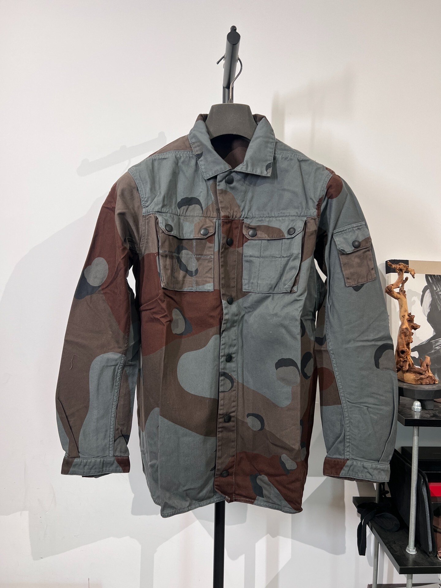 Boris Bidjan Saberi Camo Work Shirt Jacket