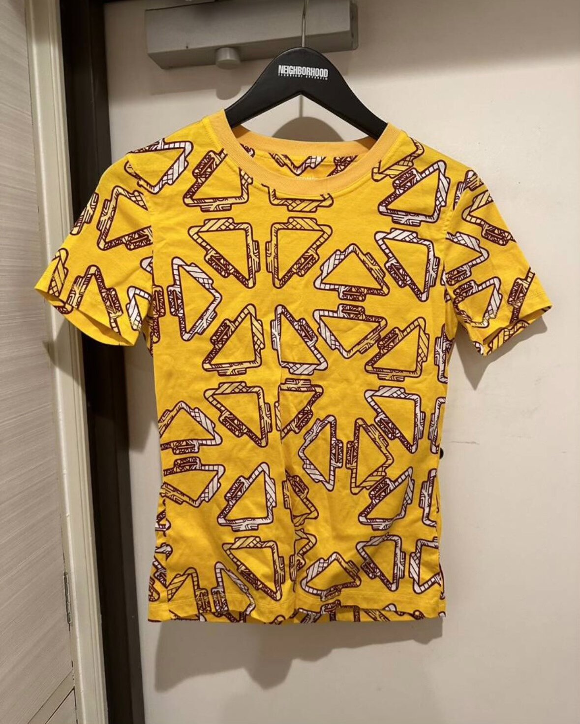 Hermes Women's Yellow Printed T-Shirt