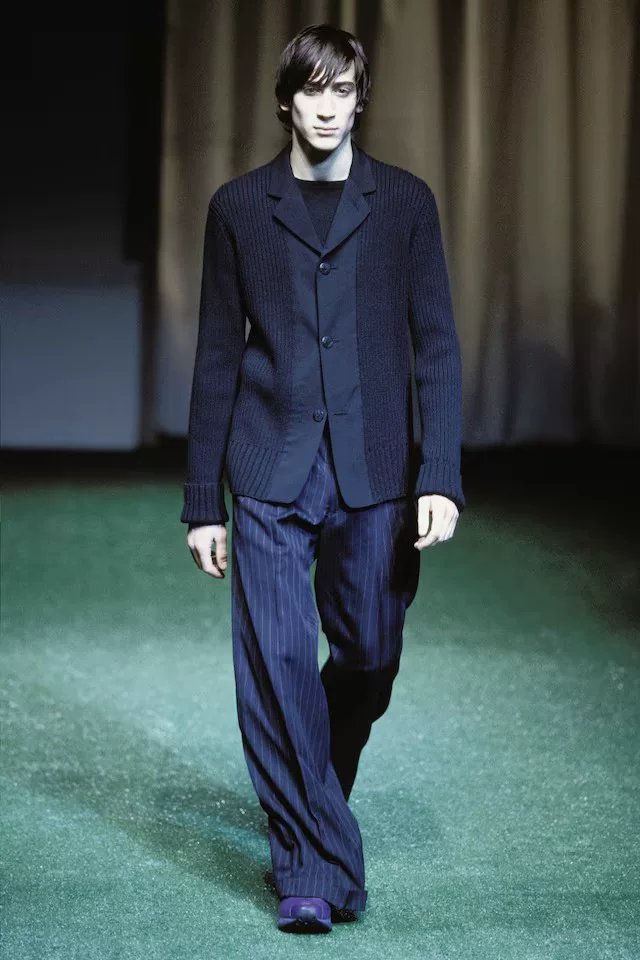 Yohji Yamamoto 02AW Runway Knit Coat — front