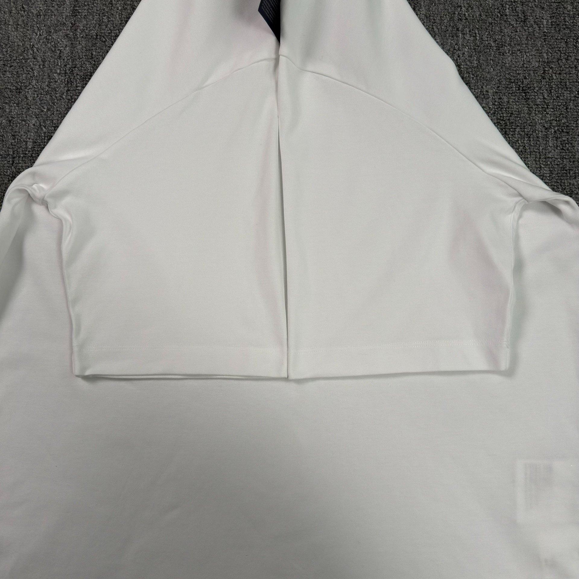 Prada White Short-Sleeve Steel Logo Shirt — back