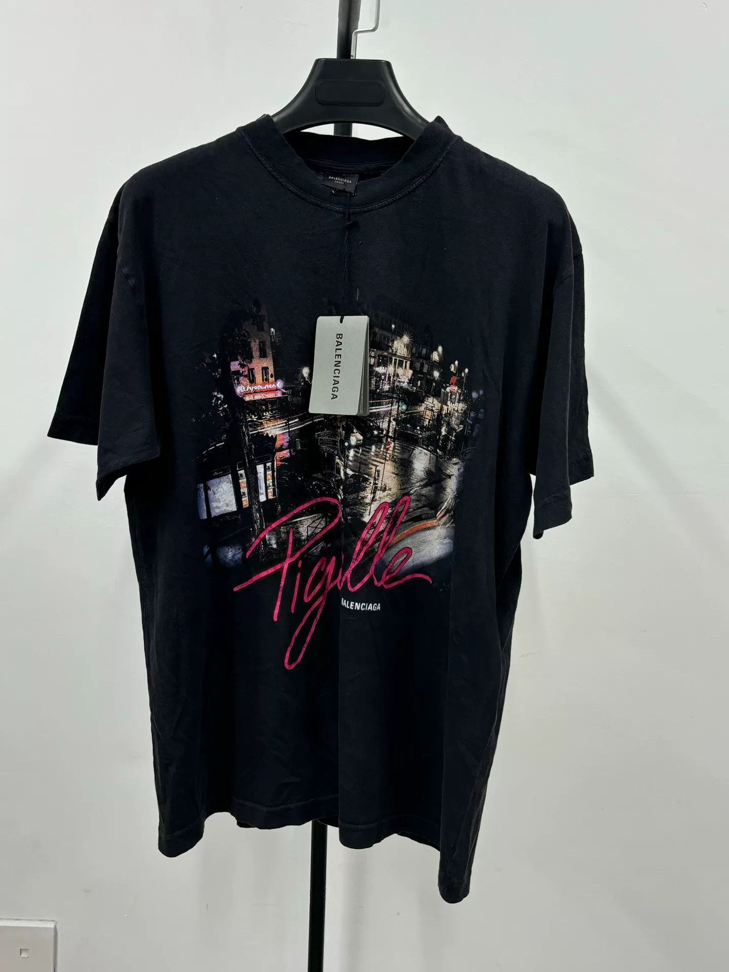 Balenciaga 24FW Paris Pigalle Night Scene Tee
