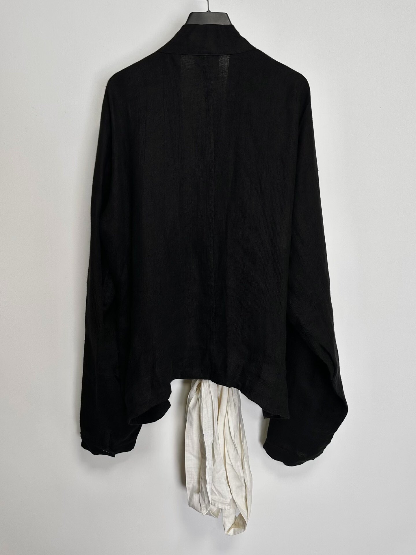 Yohji Yamamoto 1985 SS Linen Sash Coat — front
