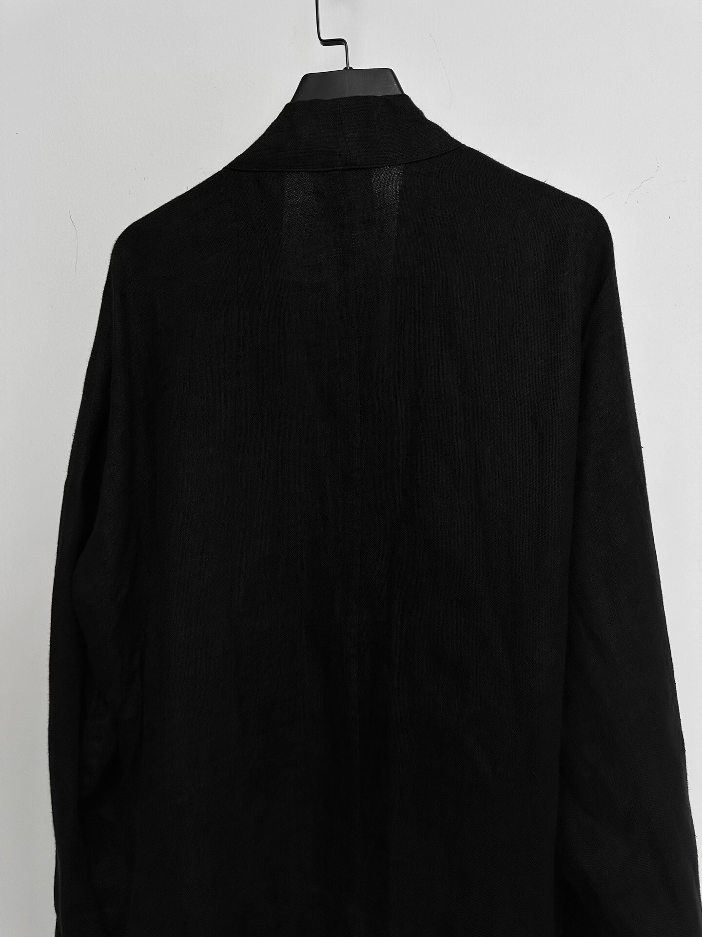 Yohji Yamamoto 1985 SS Linen Sash Coat — detail