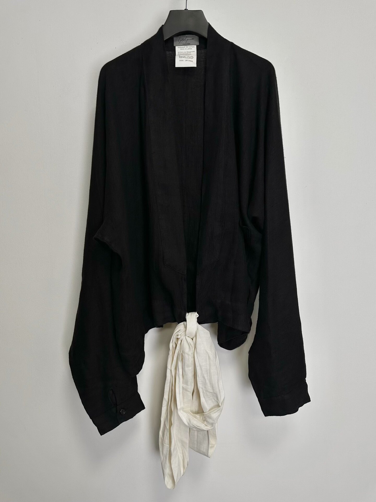 Yohji Yamamoto 1985 SS Linen Sash Coat