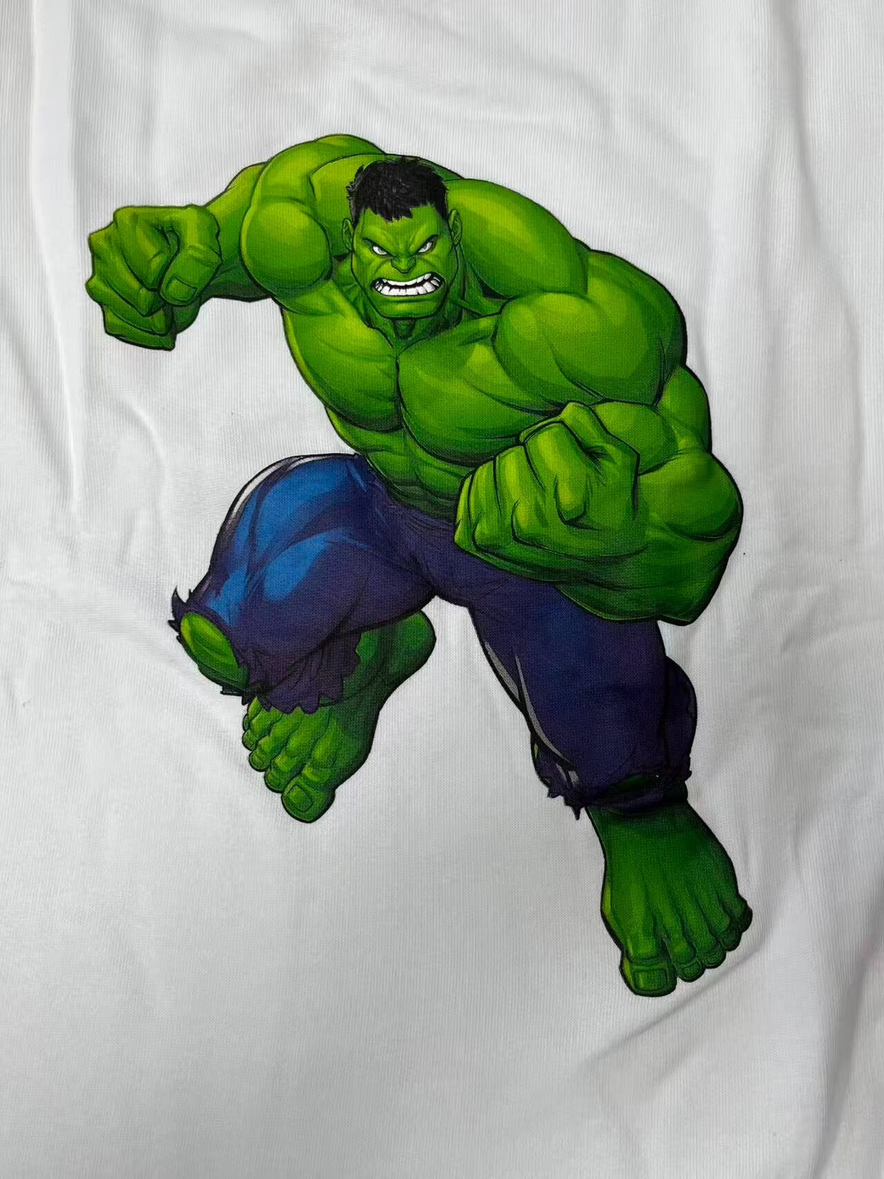 Balenciaga Hulk Print Long-Sleeve Hoodie — detail