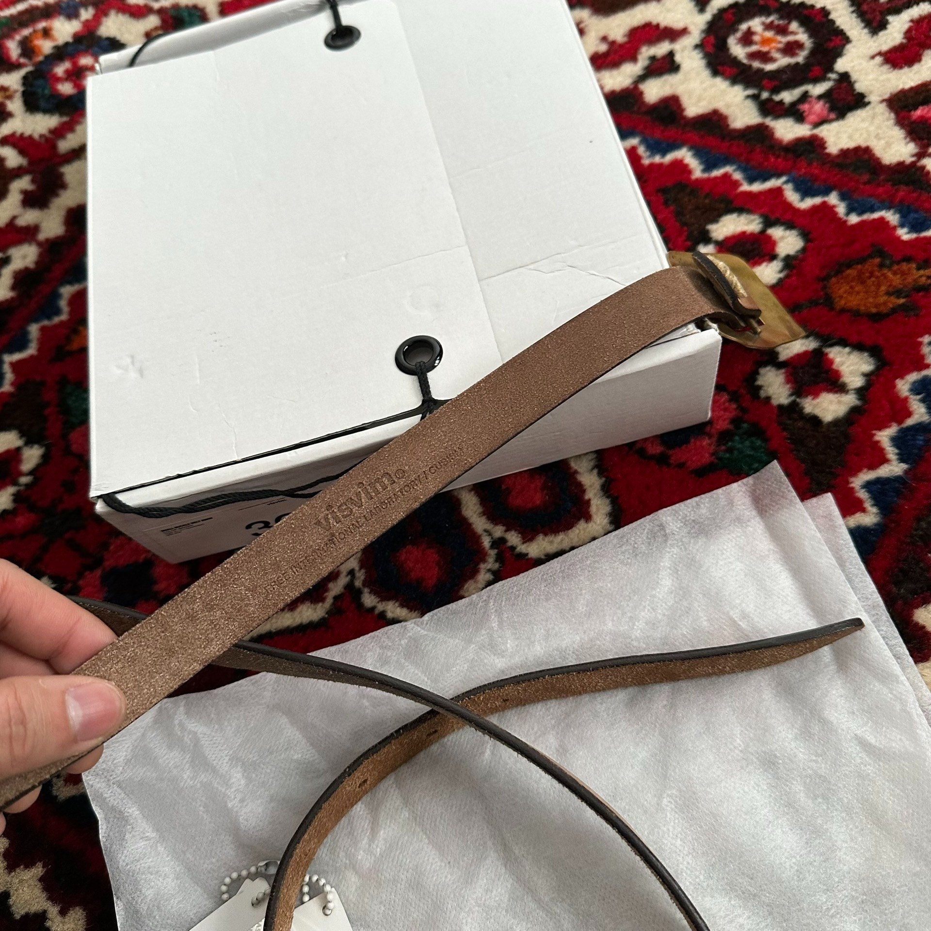 VISVIM 17AW Small Buckle Belt — back