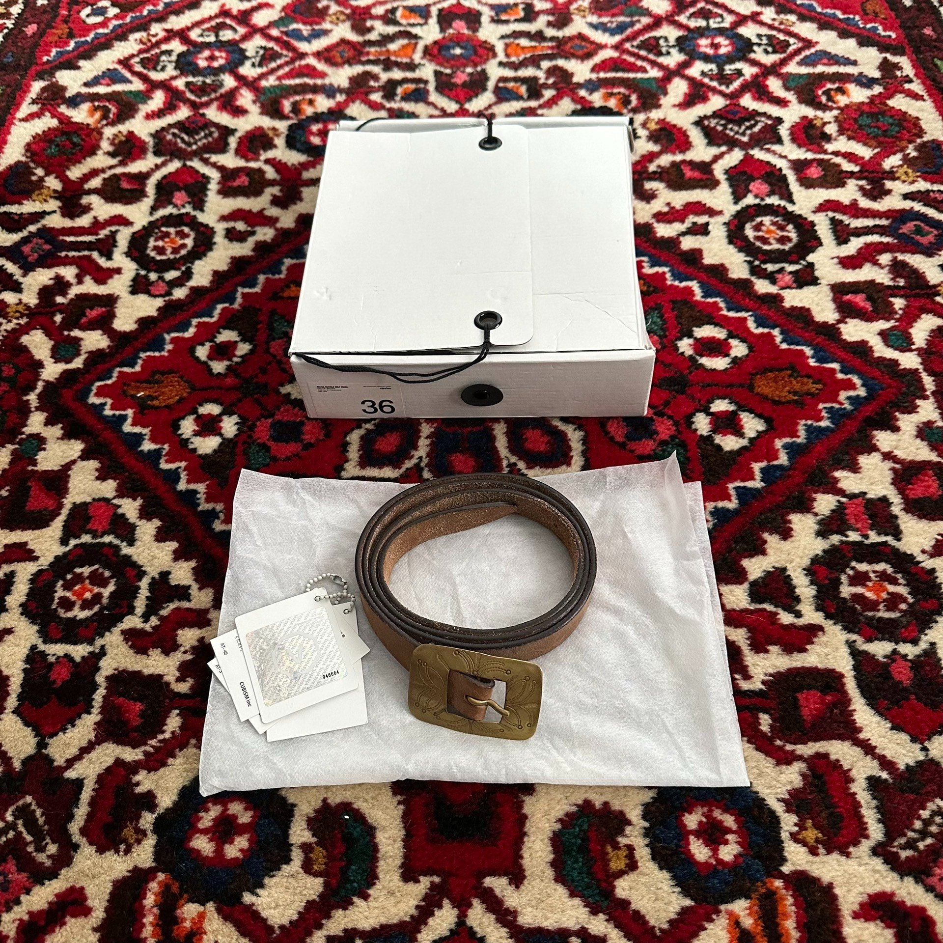 VISVIM 17AW Small Buckle Belt
