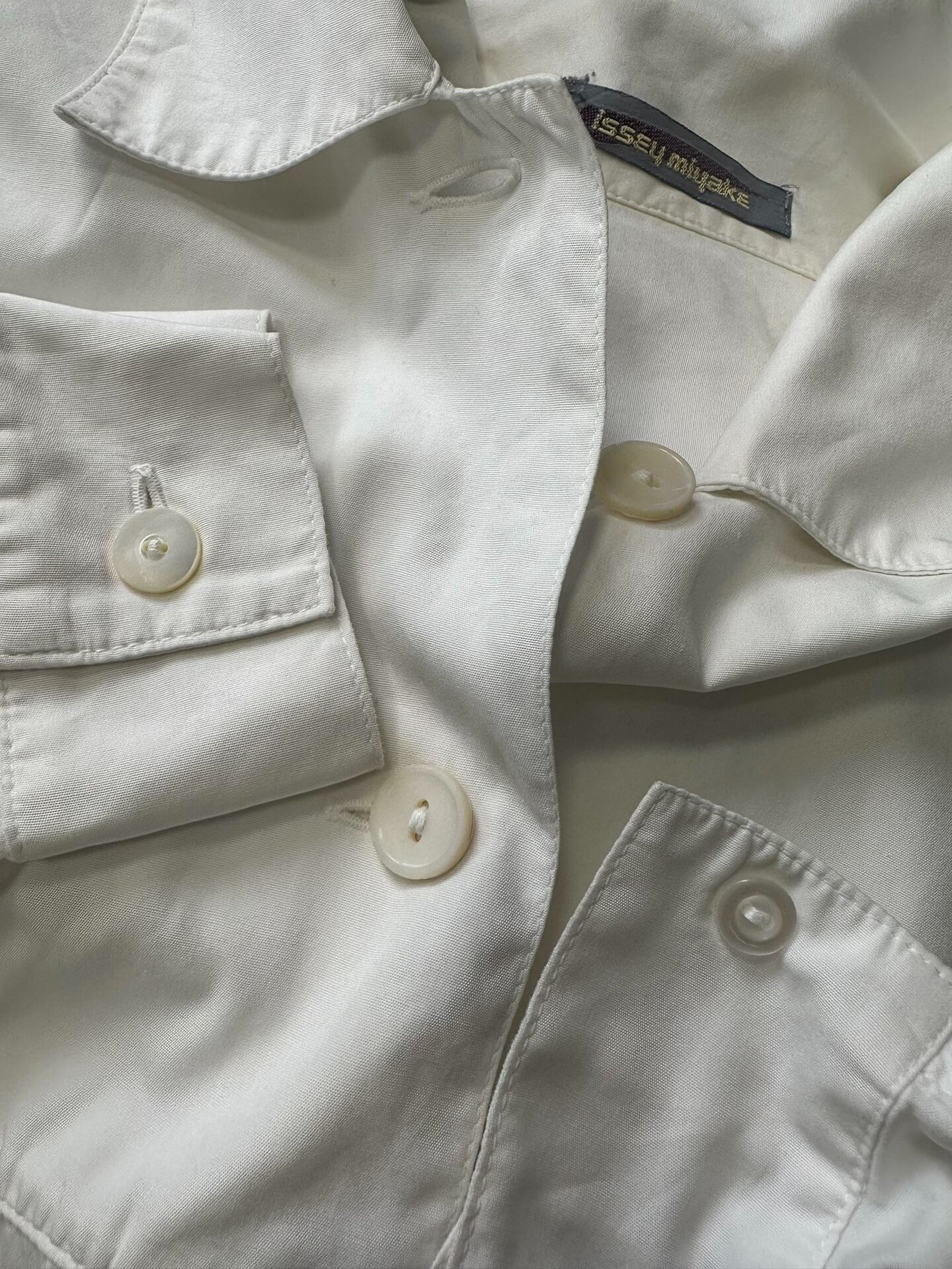 Issey Miyake 1980s Logo Shirt — label