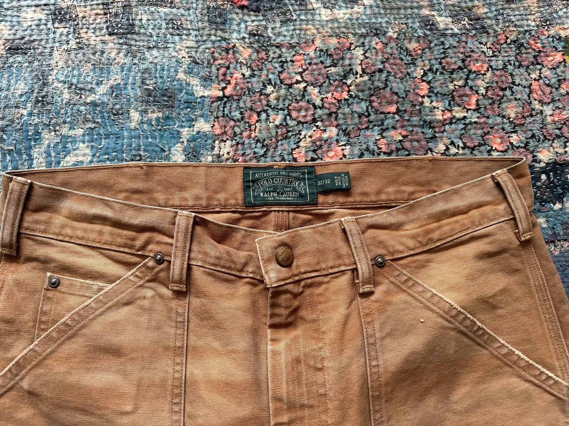 Polo Ralph Lauren Washed Vintage Casual Pants — detail