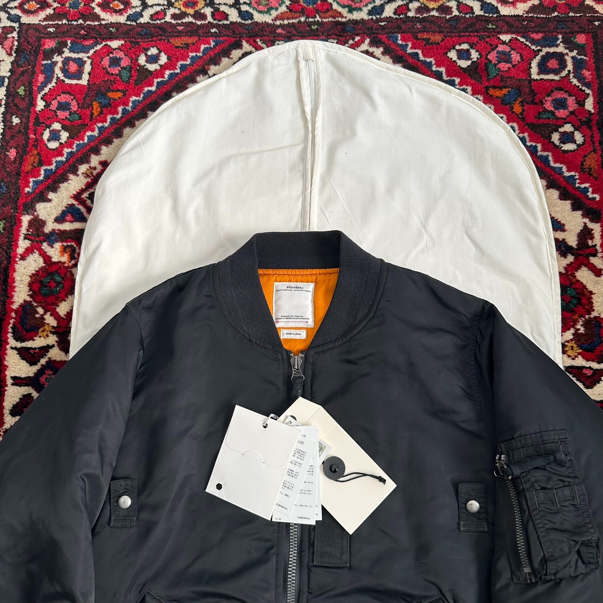 VISVIM 20AW THORSON MA1 Mud-Dyed Jacket — back