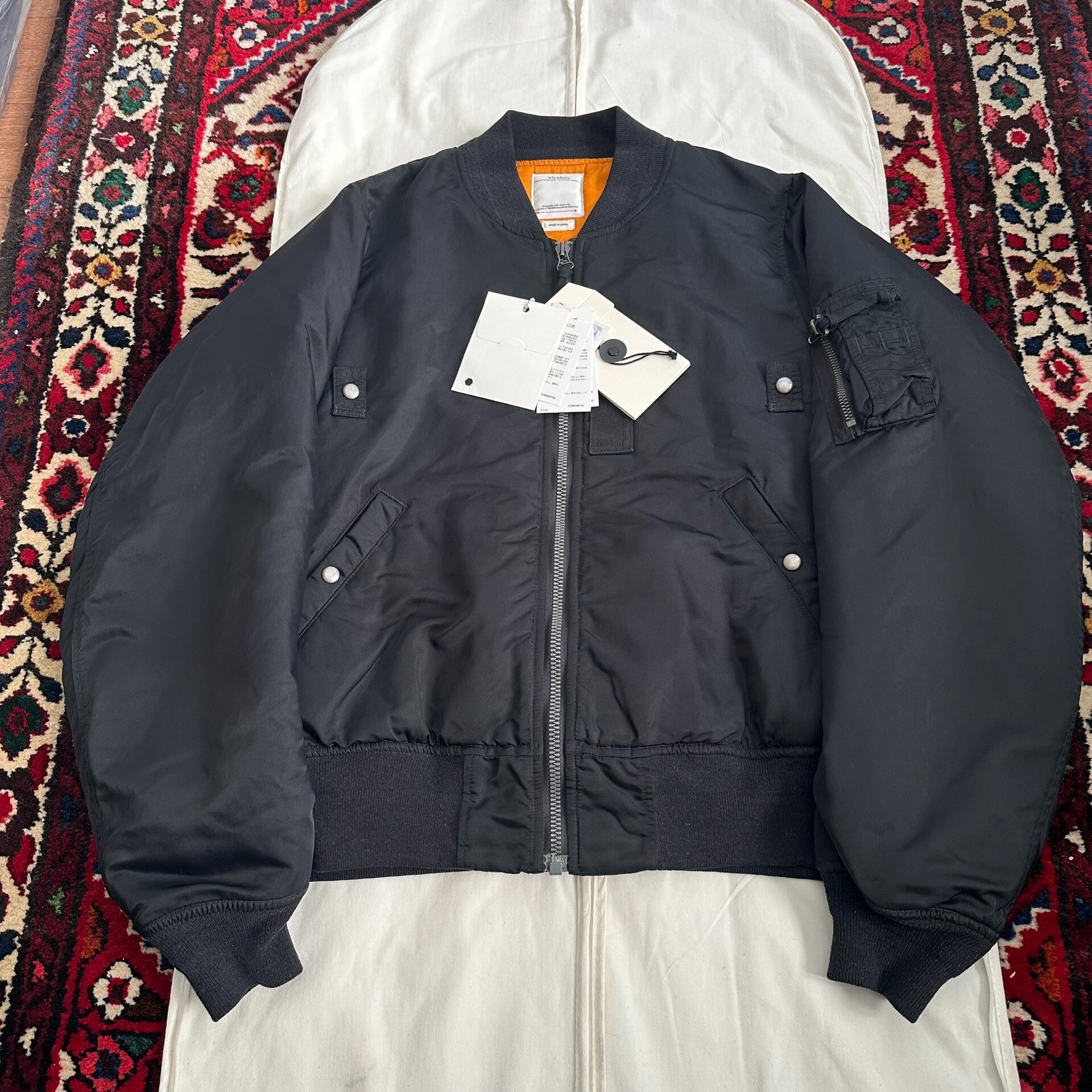 VISVIM 20AW THORSON MA1 Mud-Dyed Jacket — front