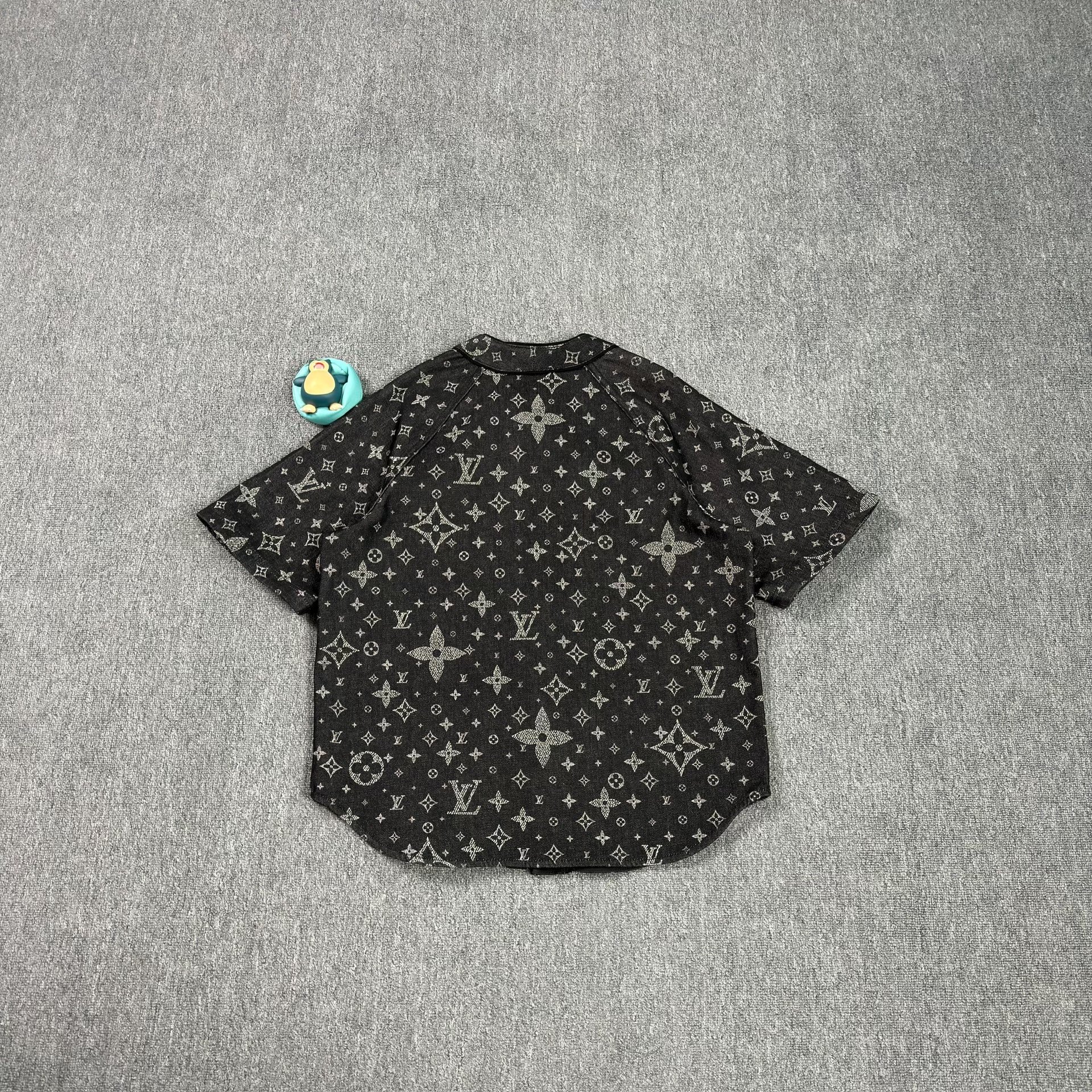 Louis Vuitton Monogram Black Short-Sleeve Shirt — front