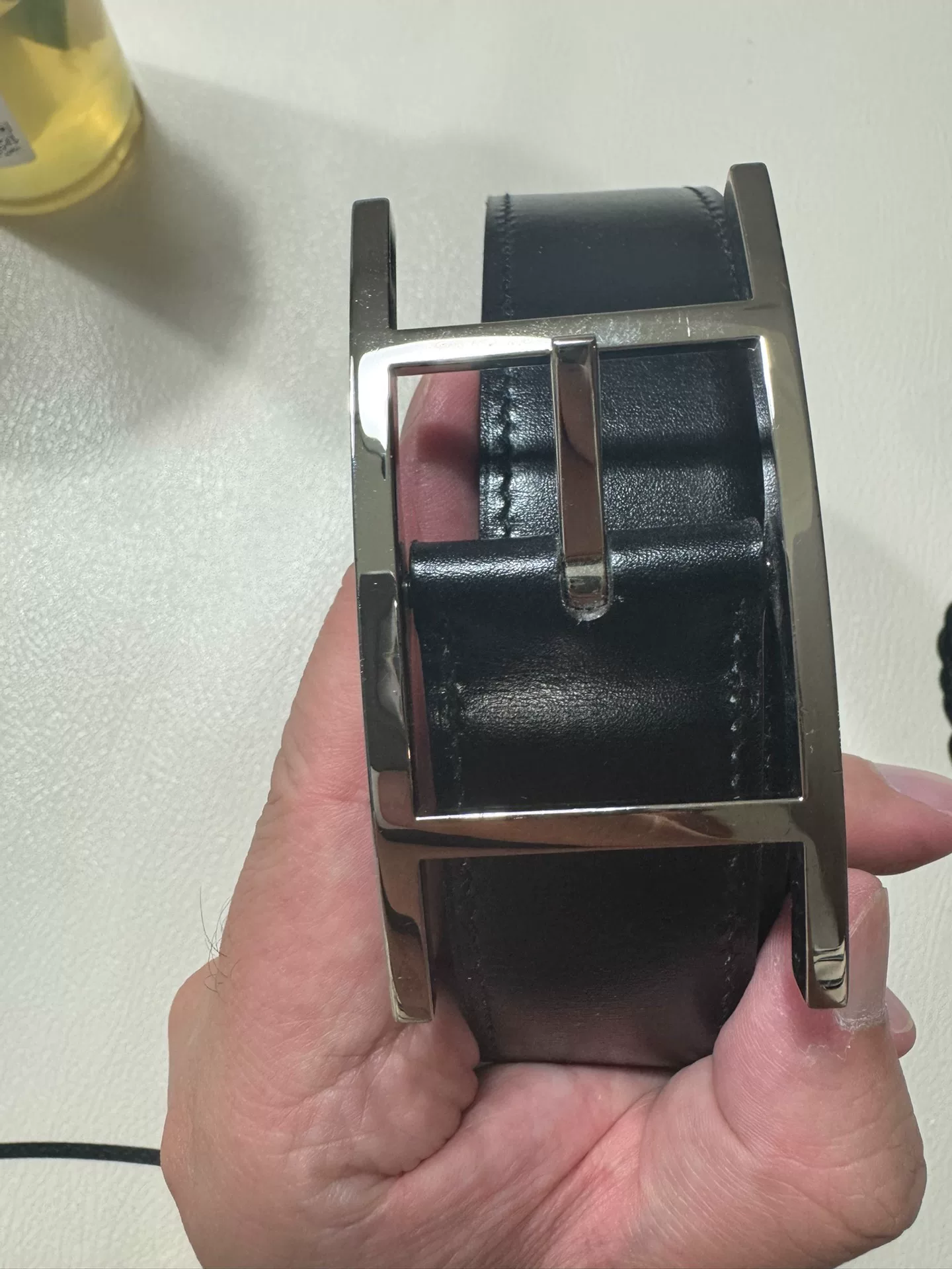 Hermes H Buckle Classic Belt — front