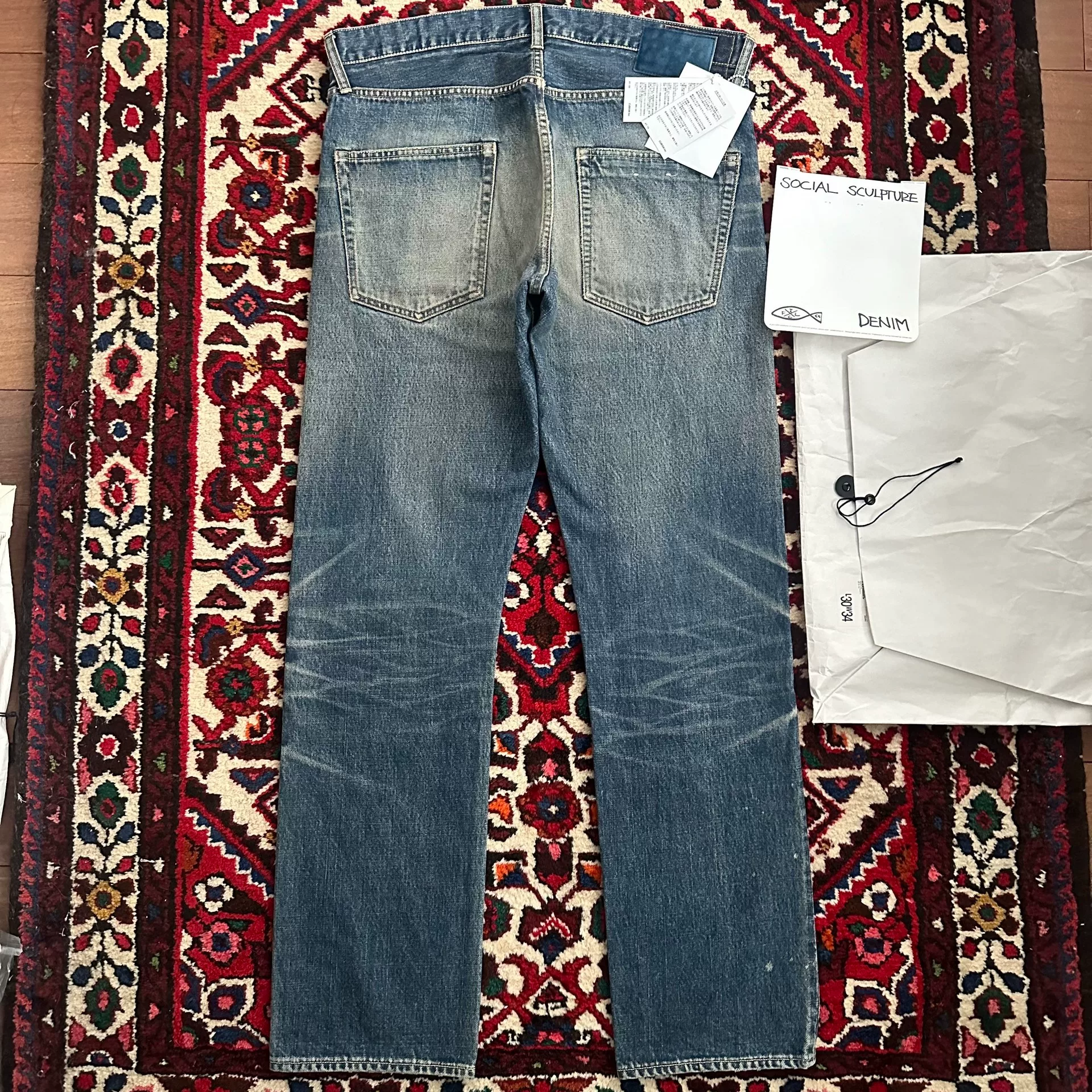 visvim 21aw 01.2D29 Washed Jeans — detail