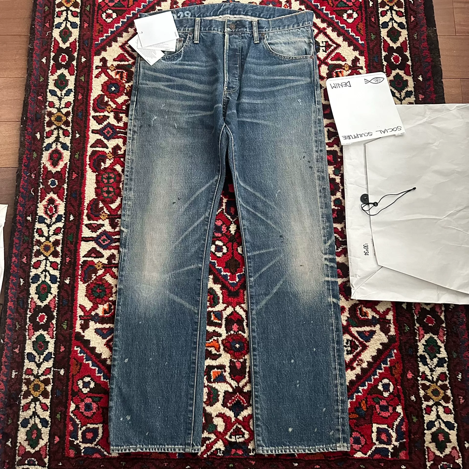 visvim 21aw 01.2D29 Washed Jeans — front