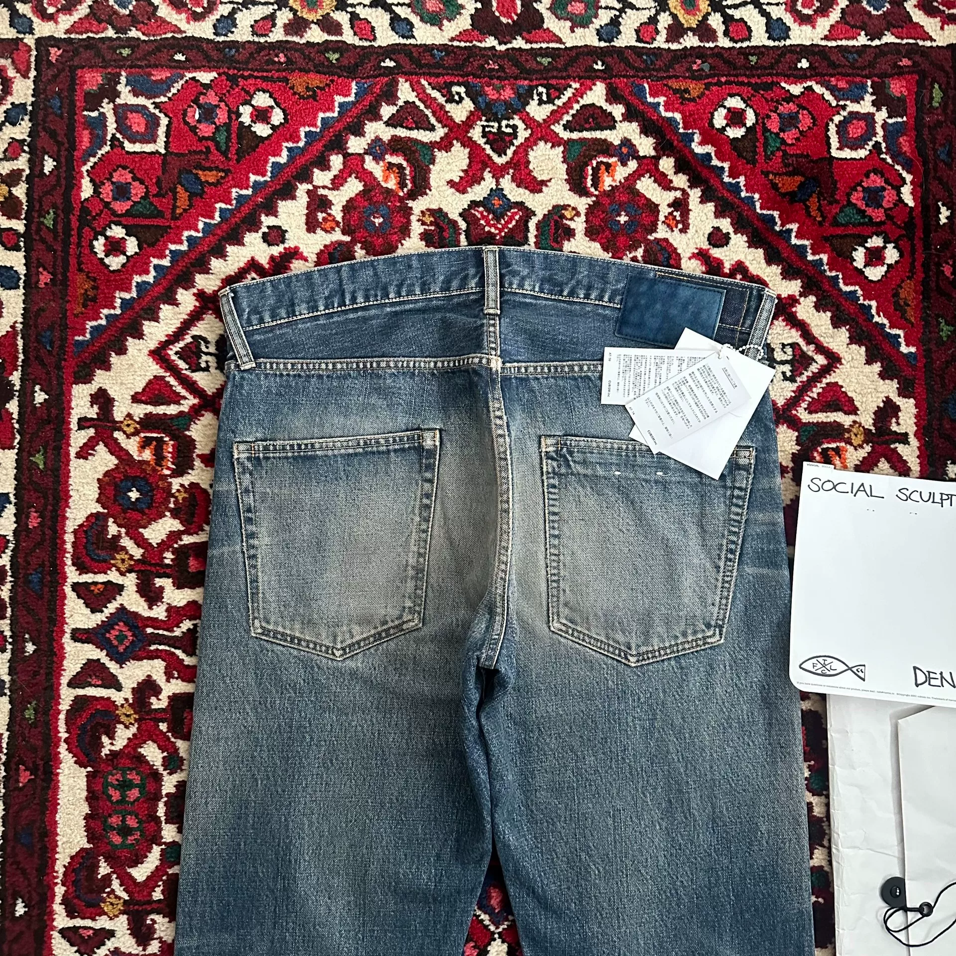 visvim 21aw 01.2D29 Washed Jeans — label