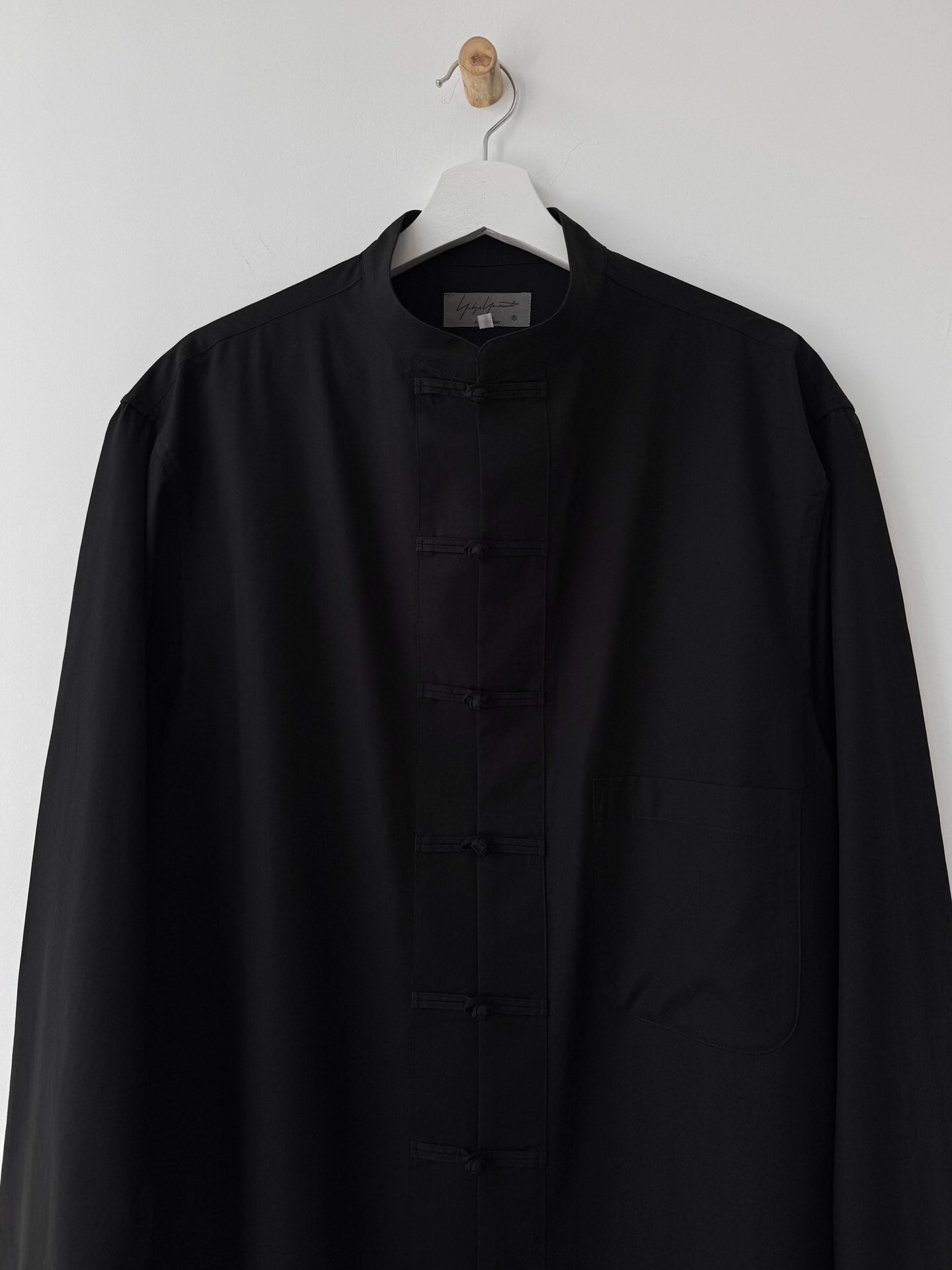Yohji Yamamoto Pour Homme 20SS Chinese Knot Shirt — detail